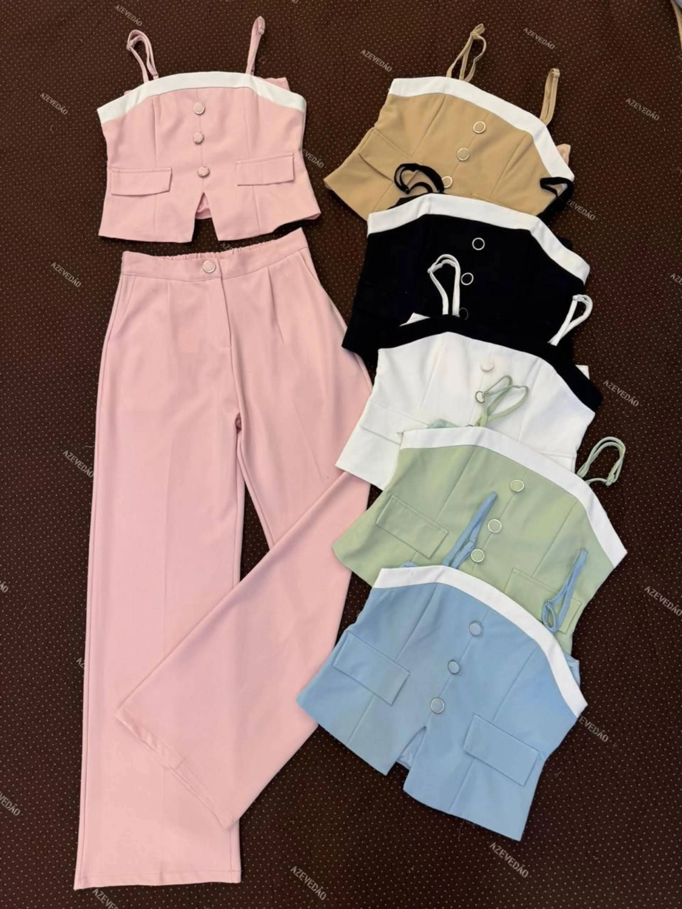 Conjunto linho novo social bem linda