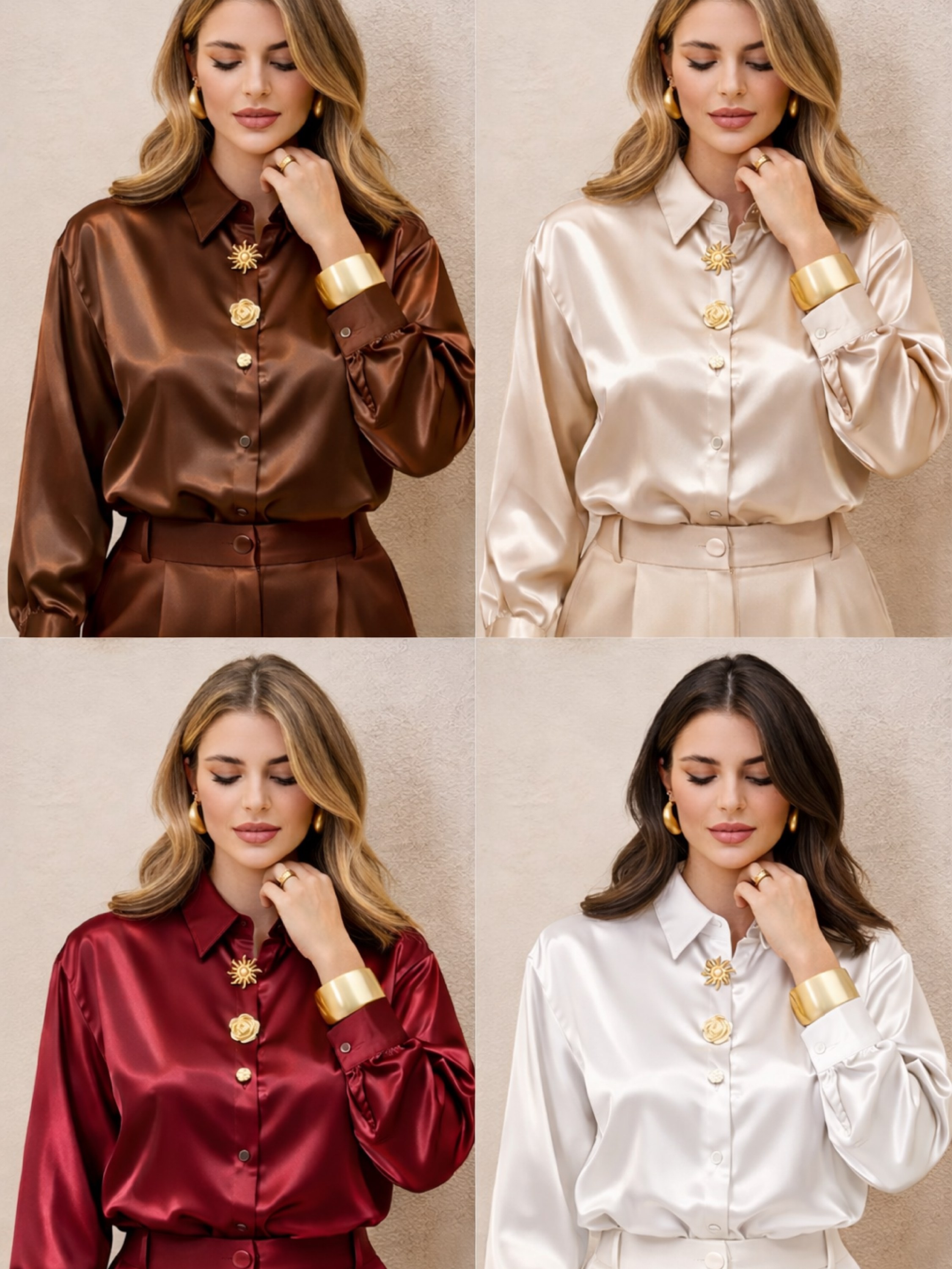 Camisa social novidade botão linda