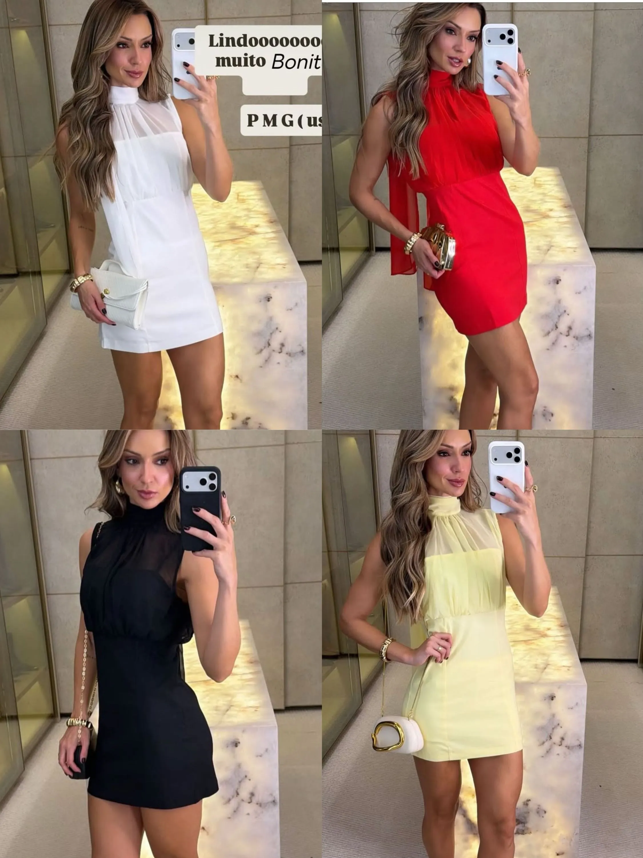 Vestido curto social novidade linda