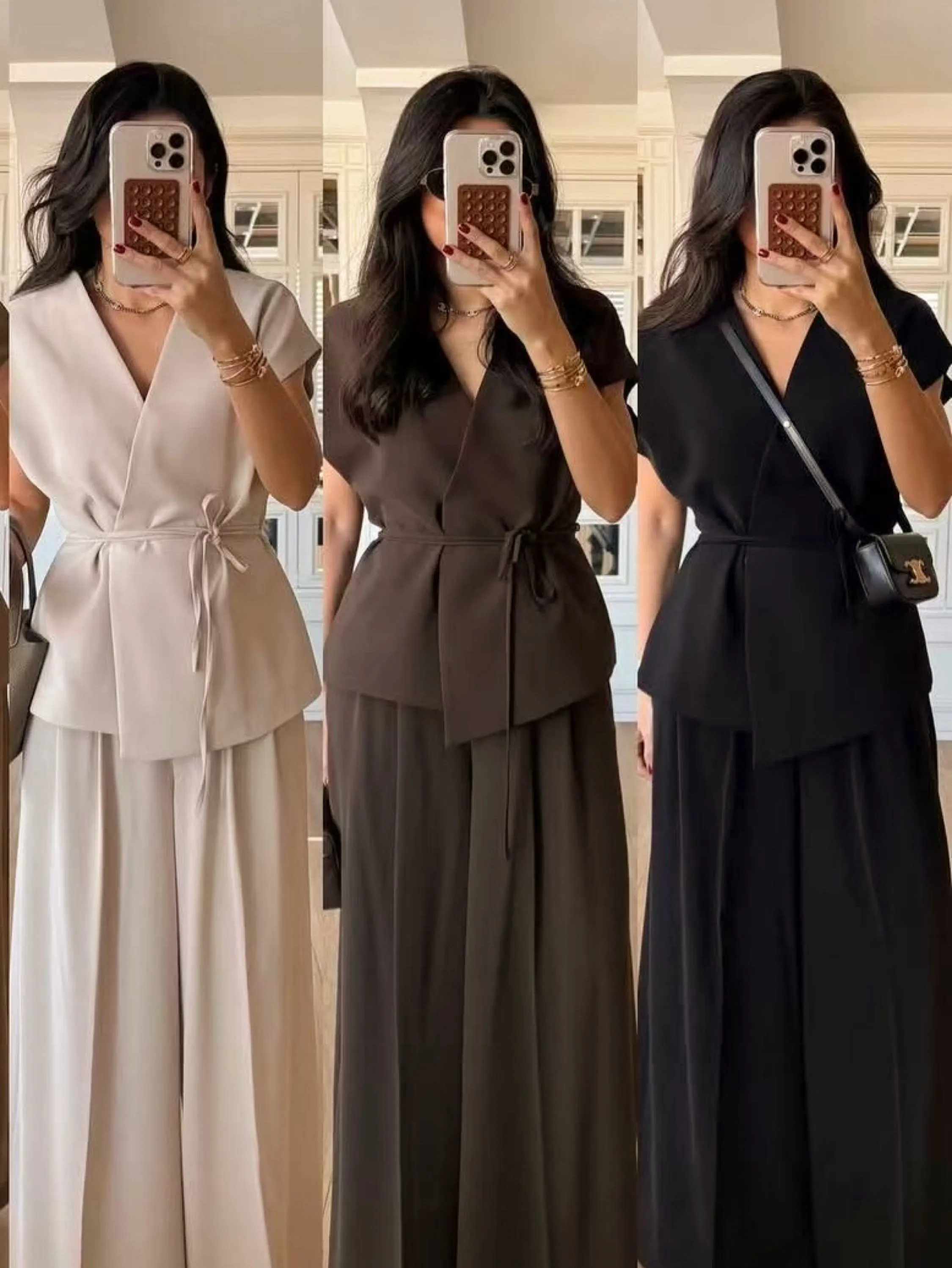 Conjunto alfaiataria colete amarrar linda novidade