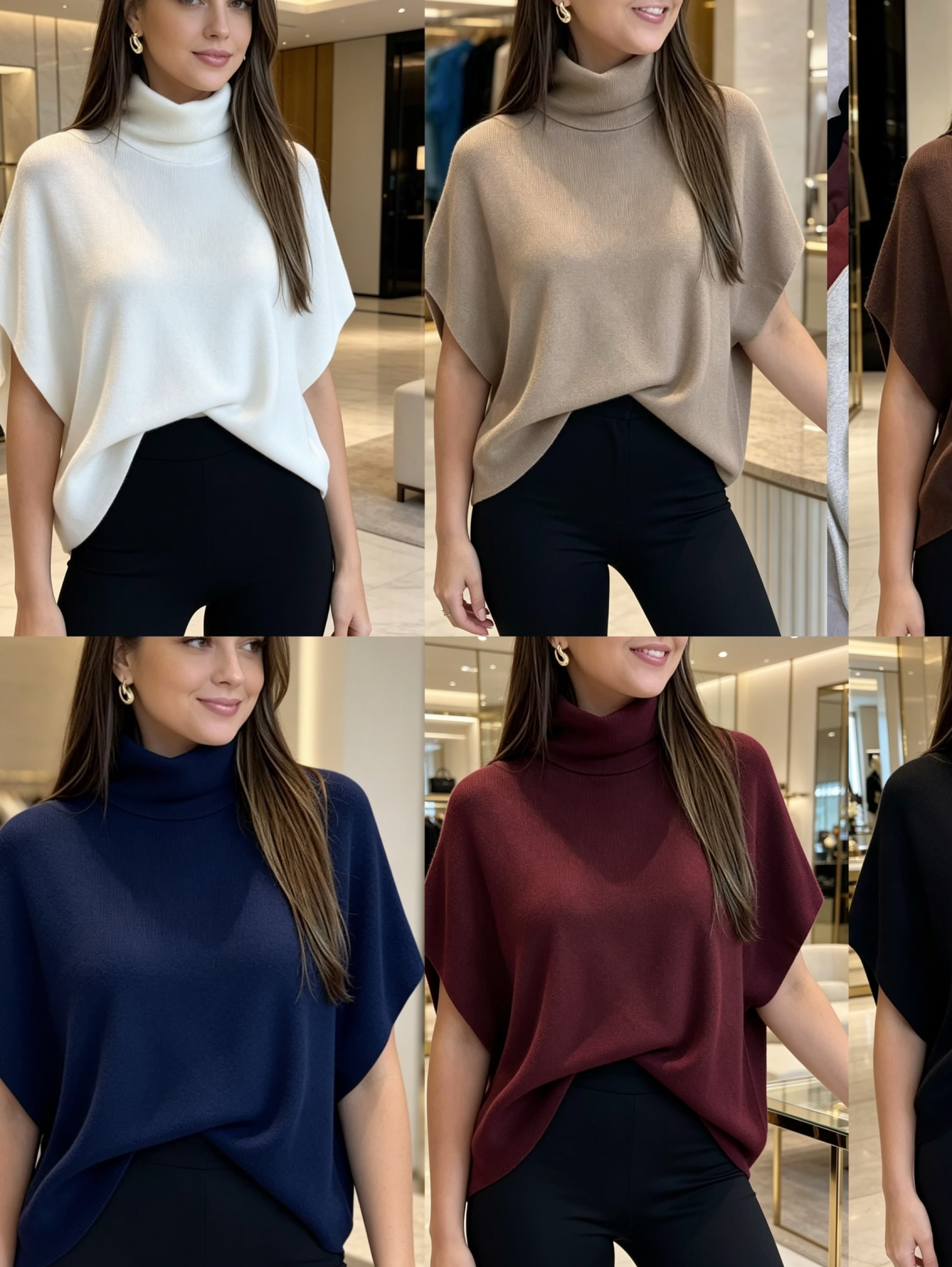Blusa motal macio social veste muito bom linda