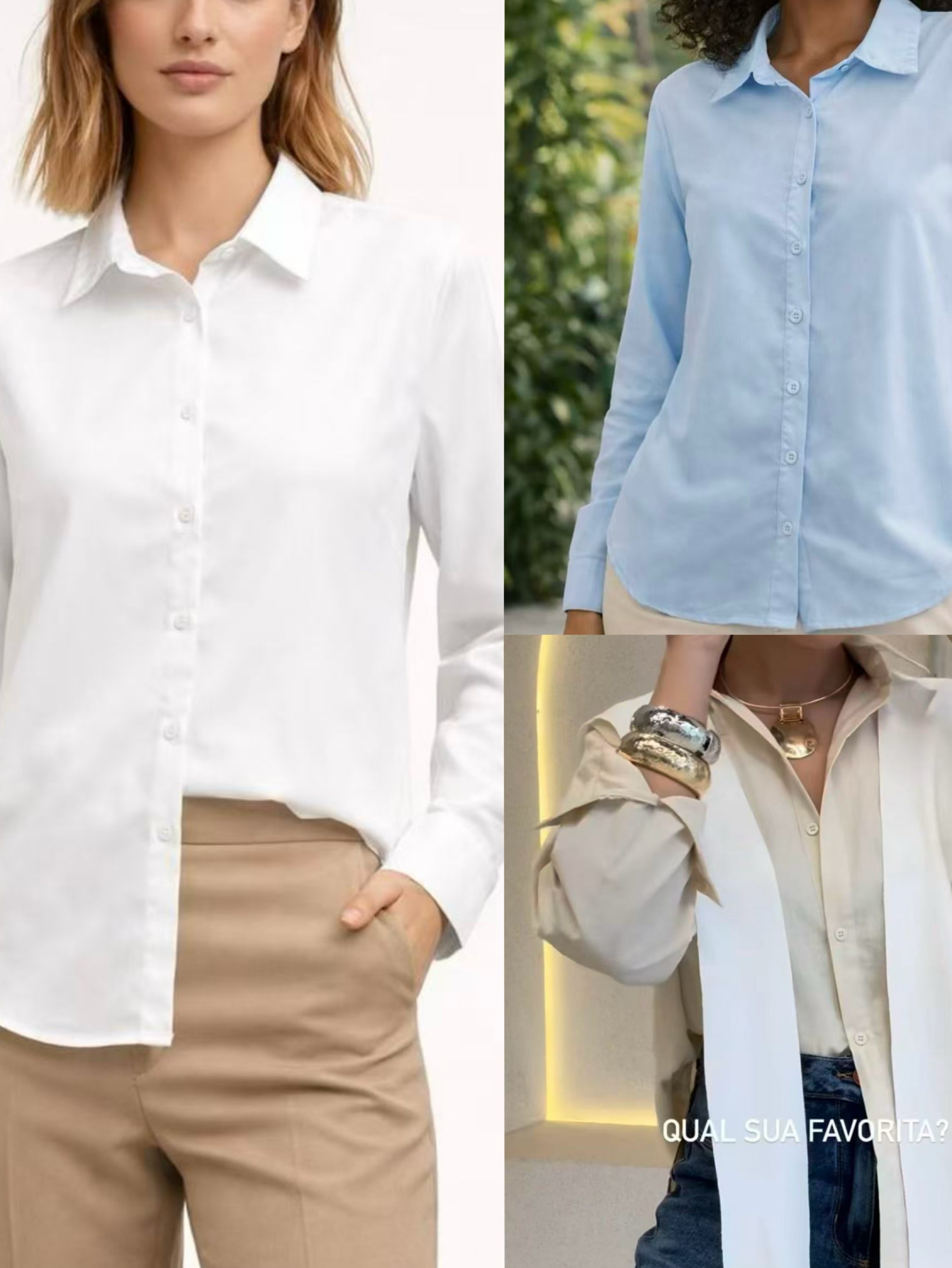 Camisa poliéster ceda social novidade cores linda