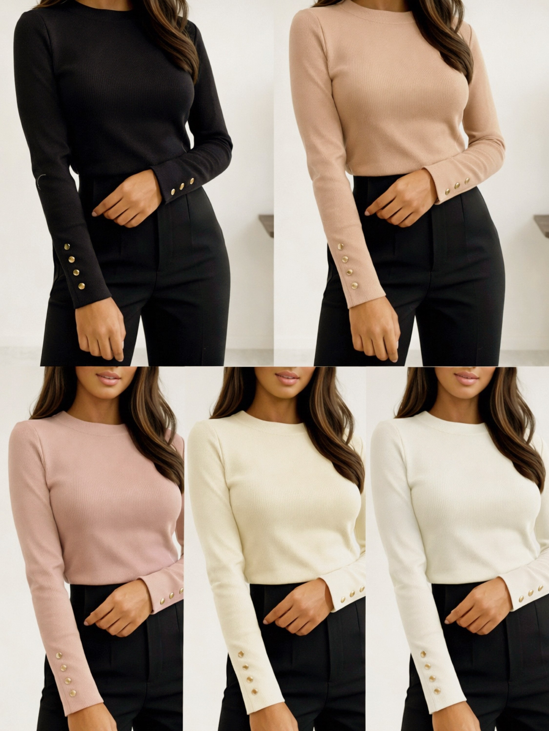 Blusa algudao canelada flanelada novidade linda