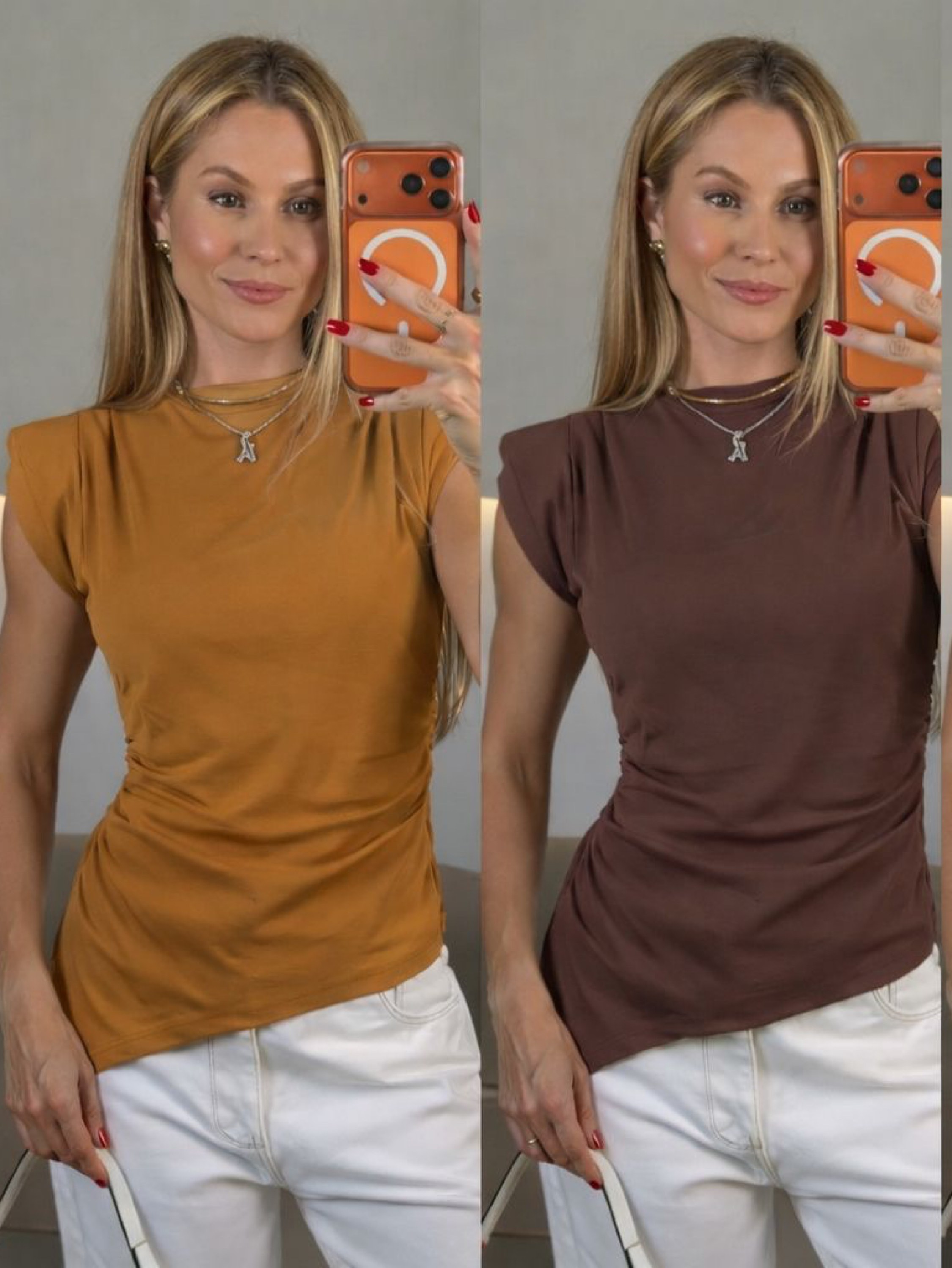 Blusa social decido com elastano novidade linda
