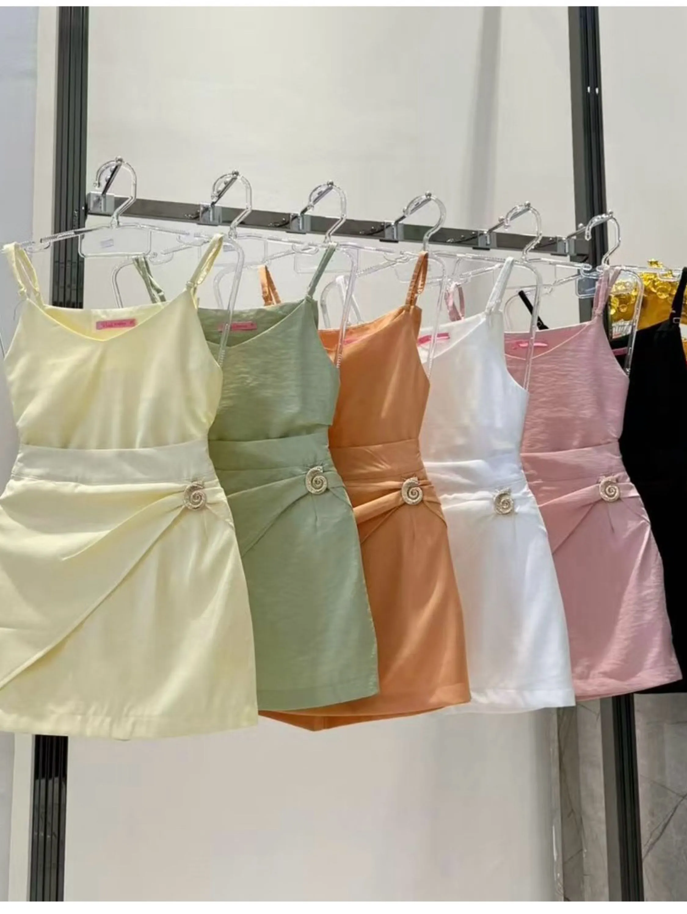 Conjunto short saia linho novo social linda