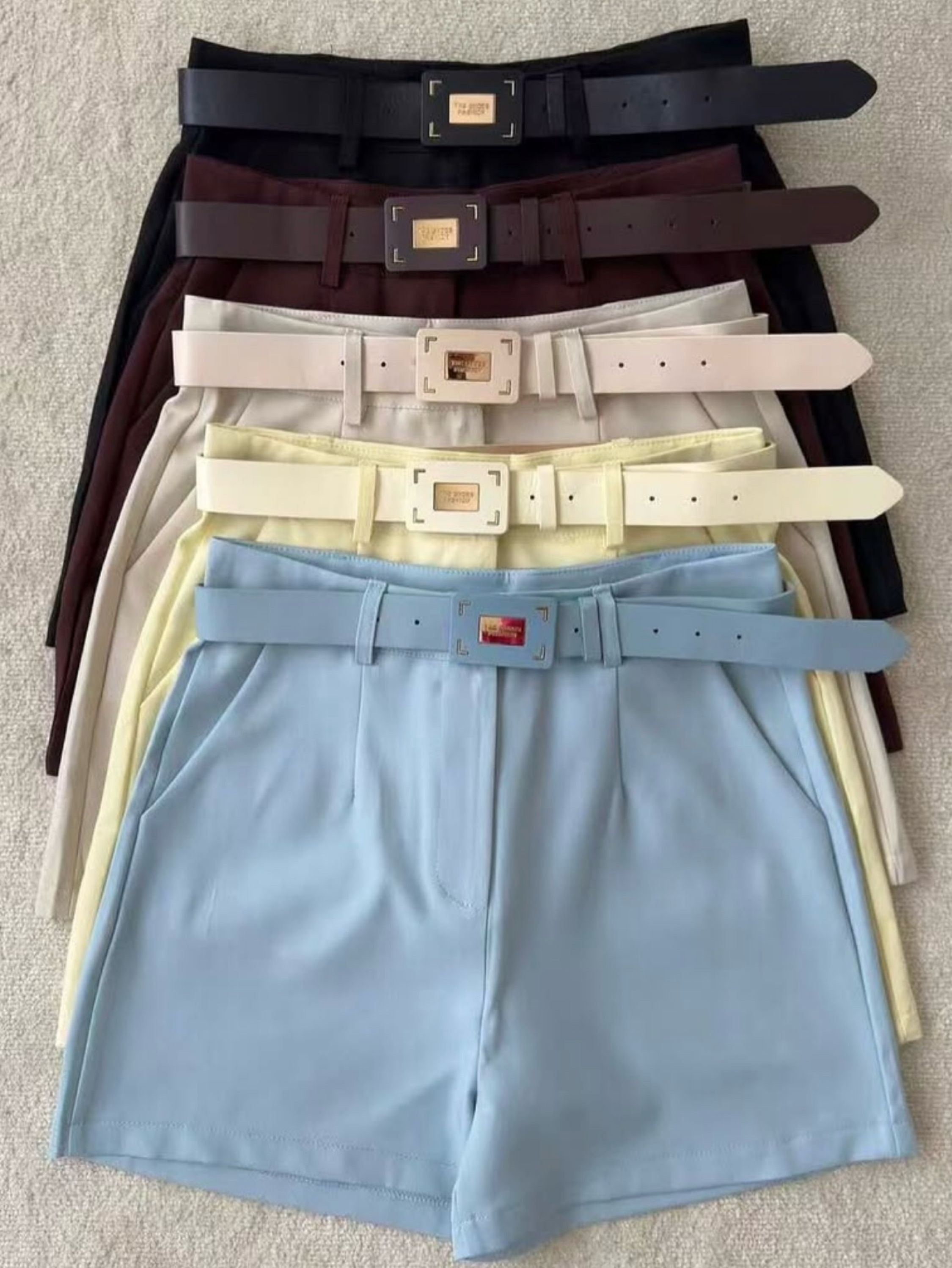 Short linho novo com cinto sicial cores linda