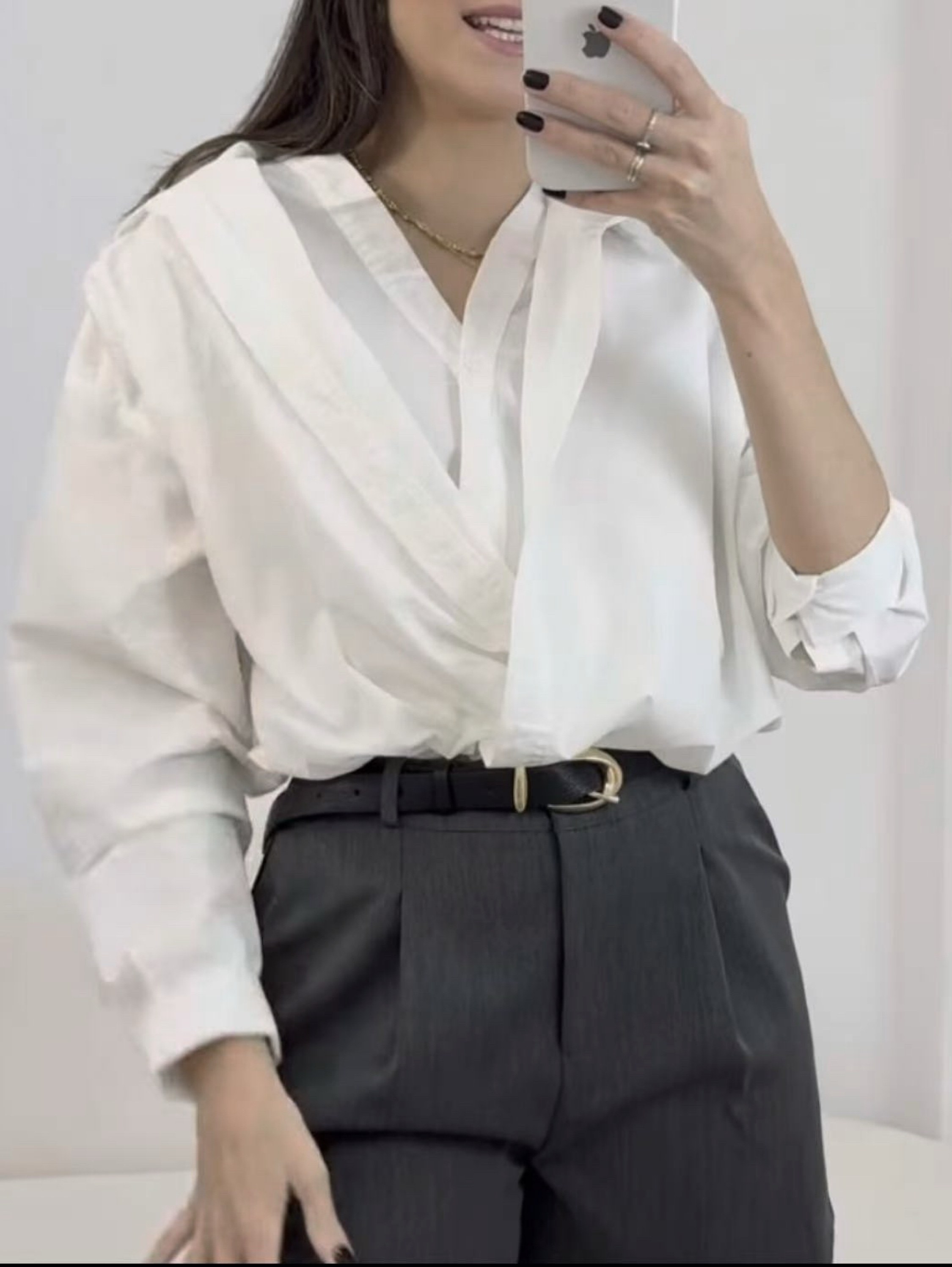 Blusa forrado tricoline social novidade muito linda