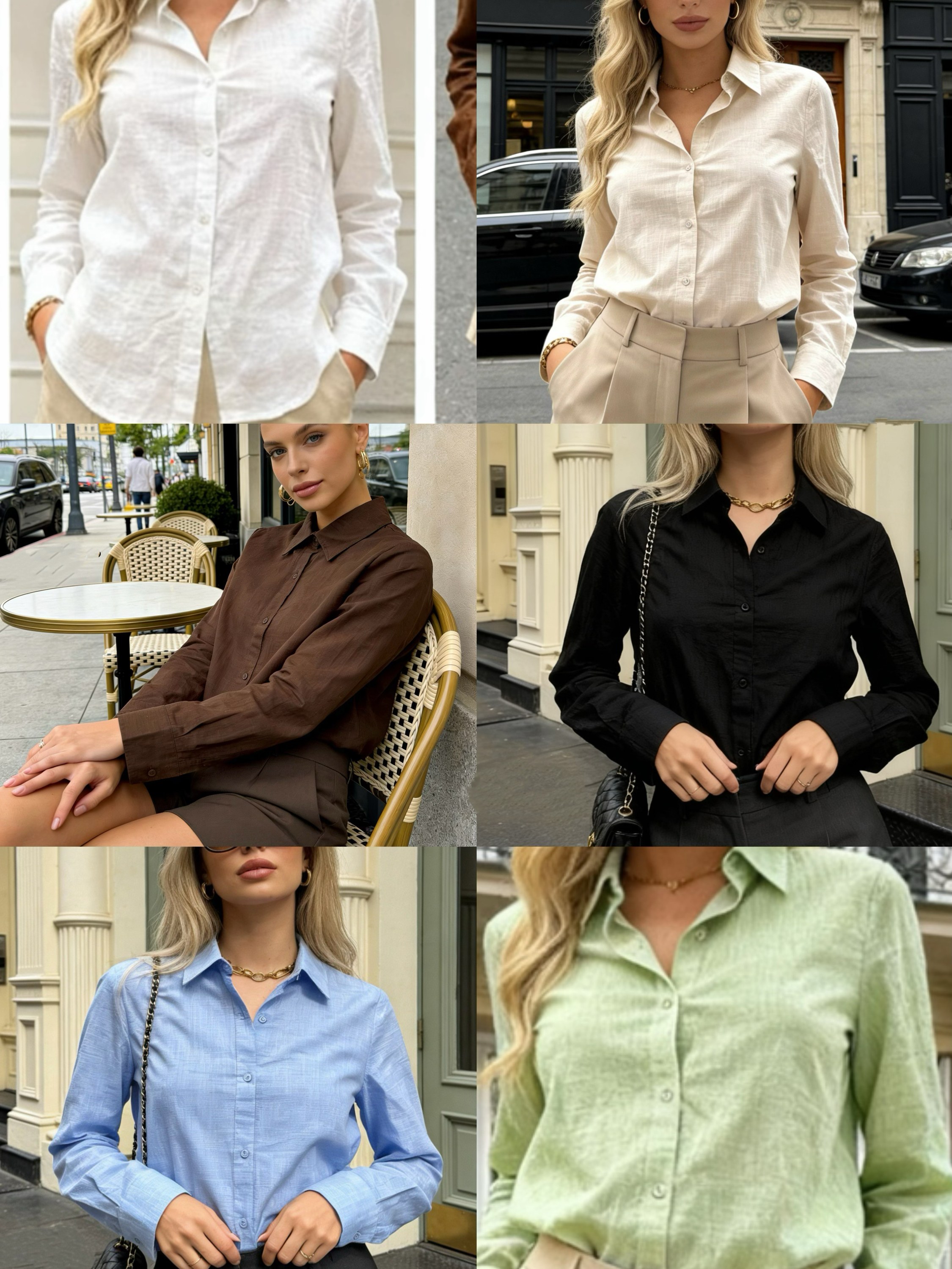 Camisa linho social cores linda