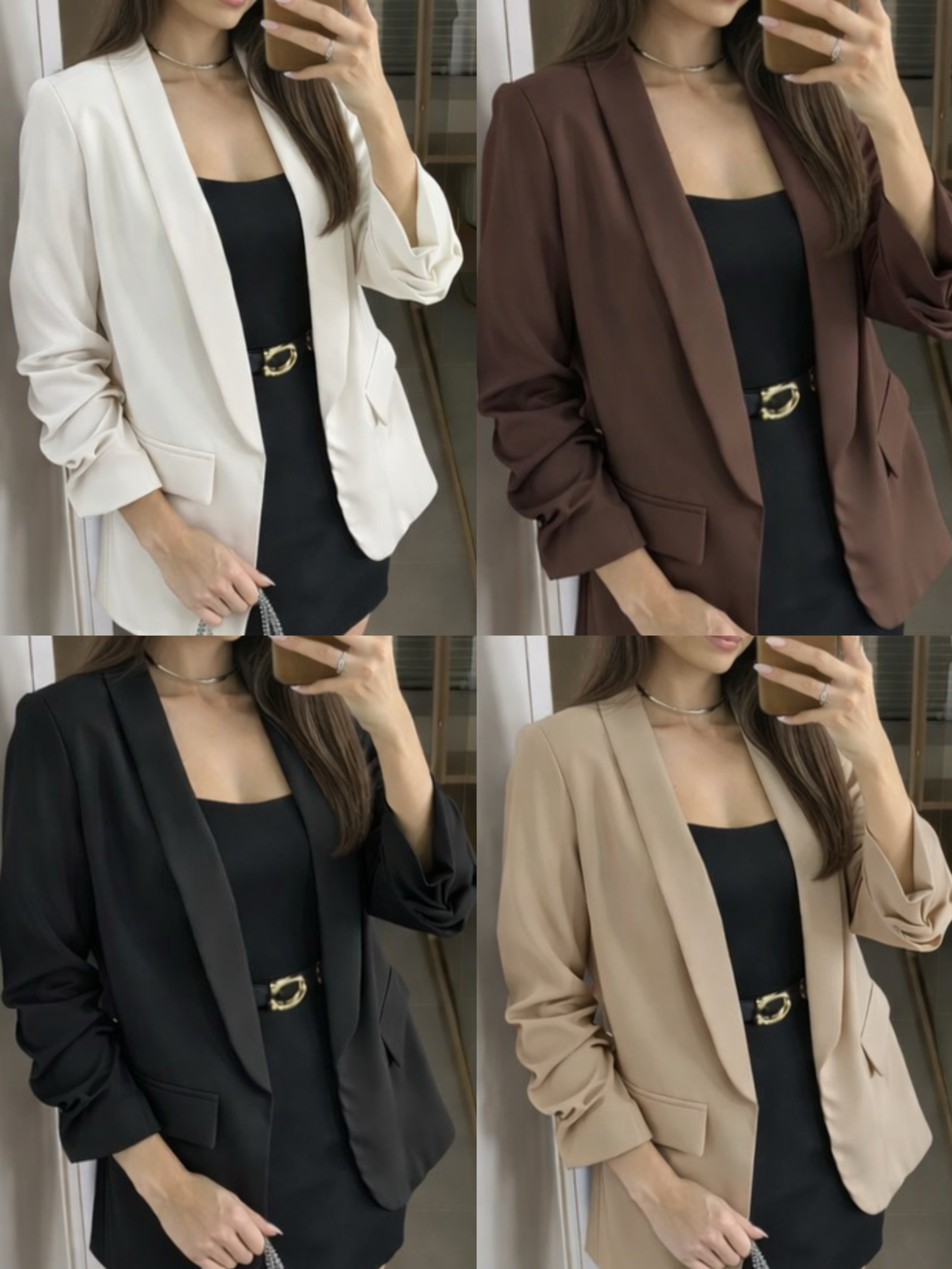 Blazer social forrado linho twil cores linda