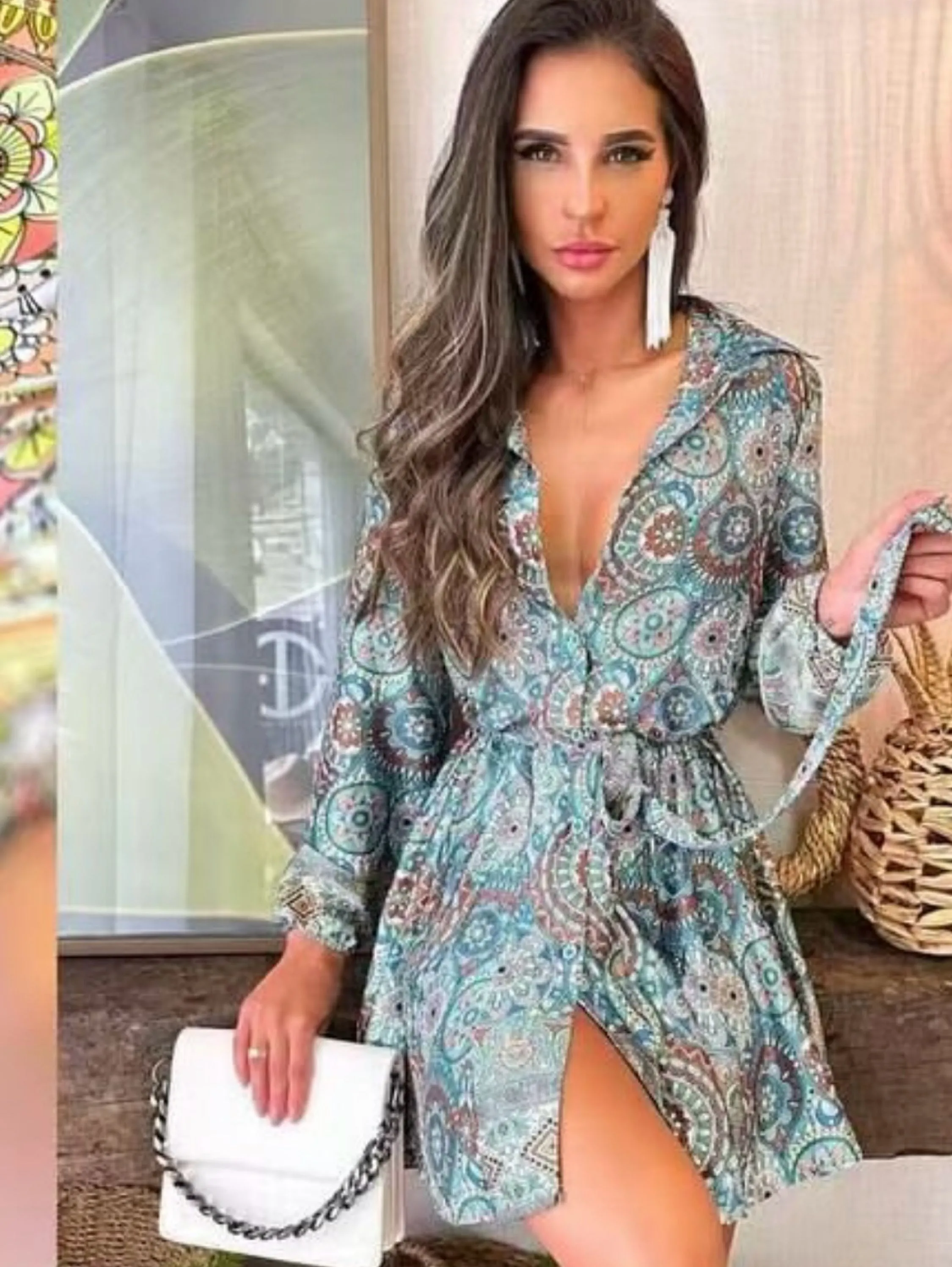 Vestido curto ceda esdanpar muito linda