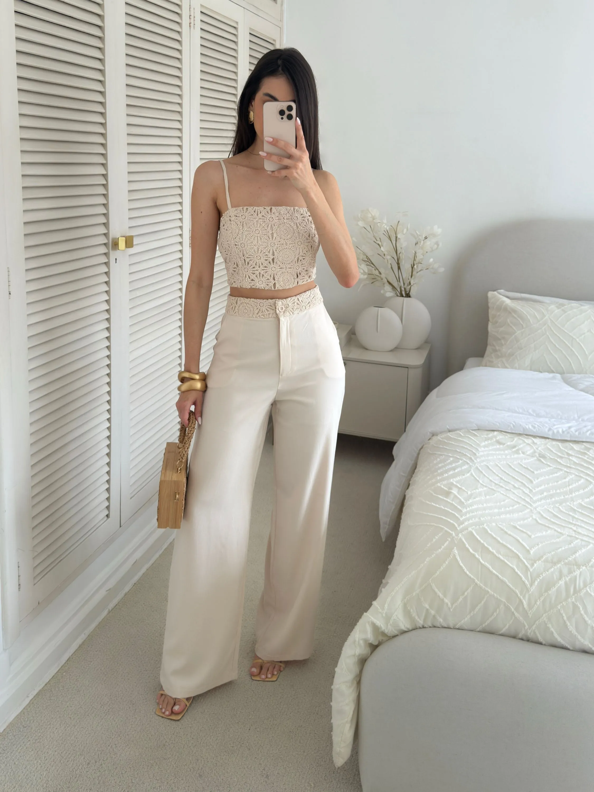 Conjunto com renda social novidade linda 😍😍😍