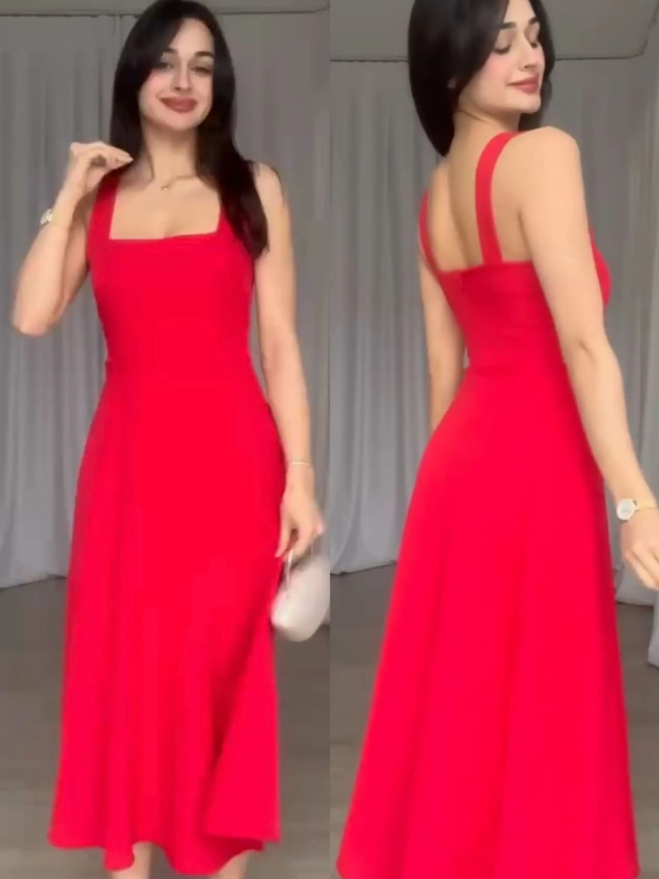 Vestido midi alfaiataria social novidade linda