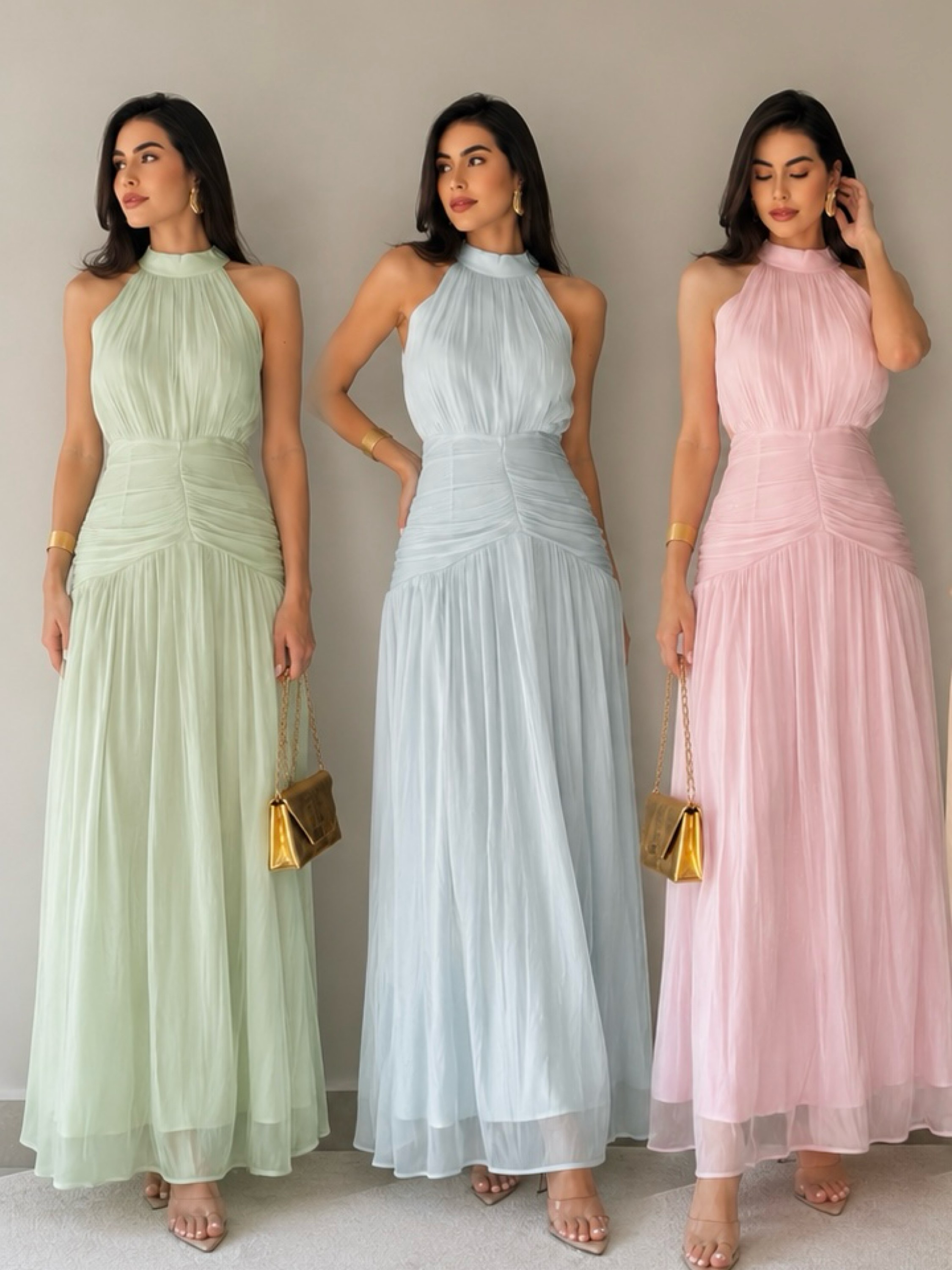 Vestido lingo social novidade muito linda