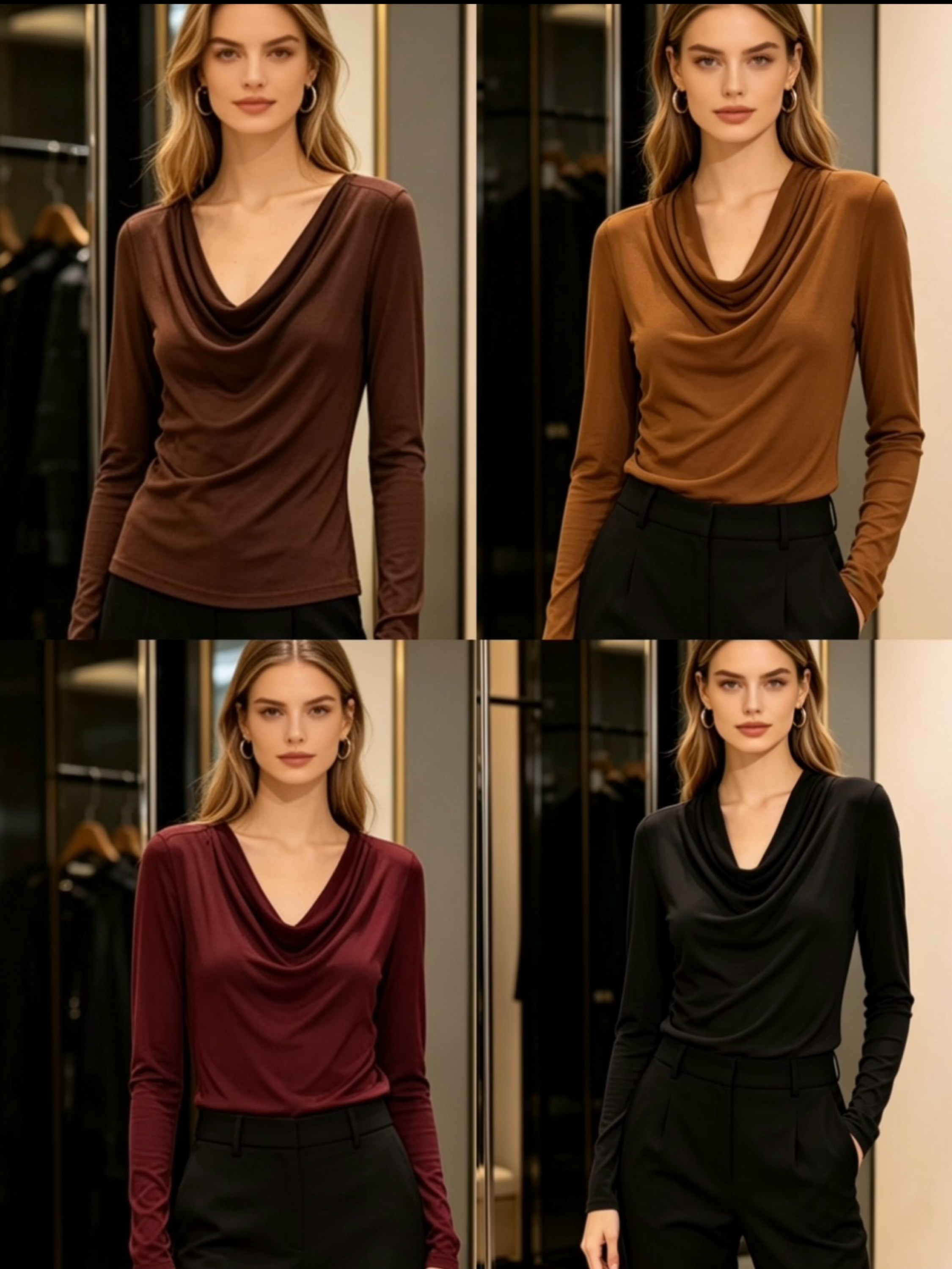 Blusa tule frente forrado social novidade linda