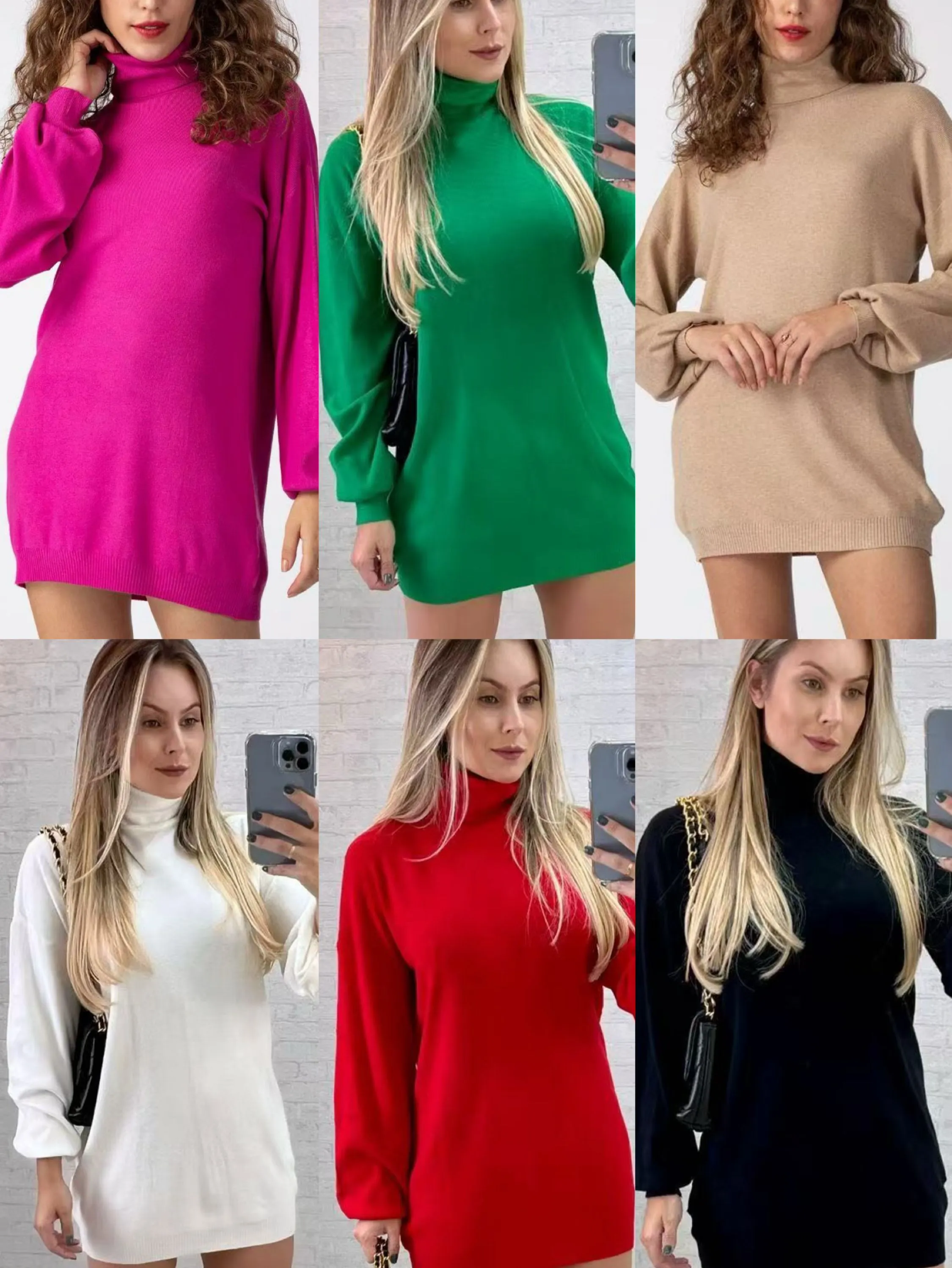 Vestido tricô motal bem macio novidade linda