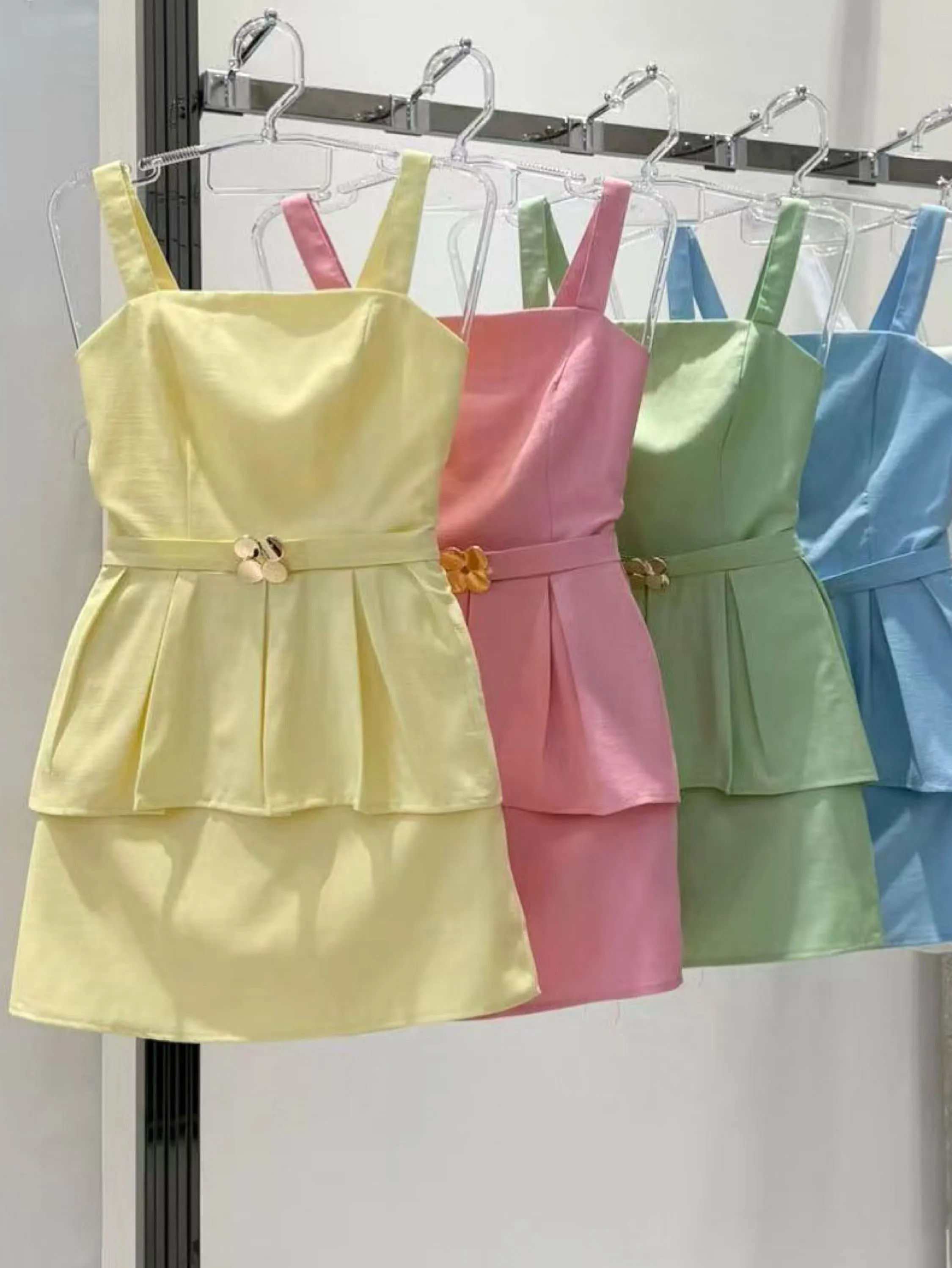 Conjunto linho novo short saia social novidade