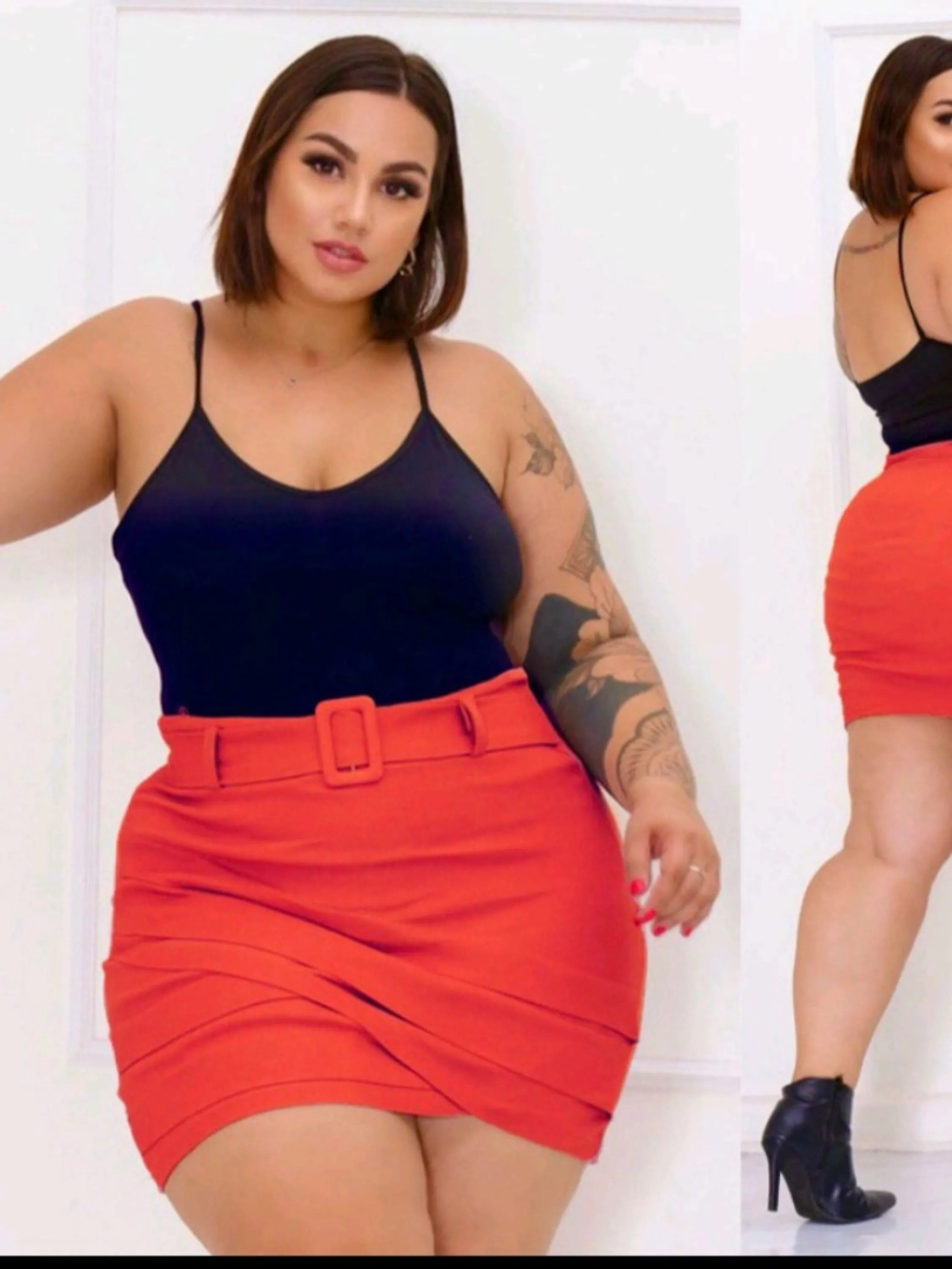 Short bengaline cruzado plus size