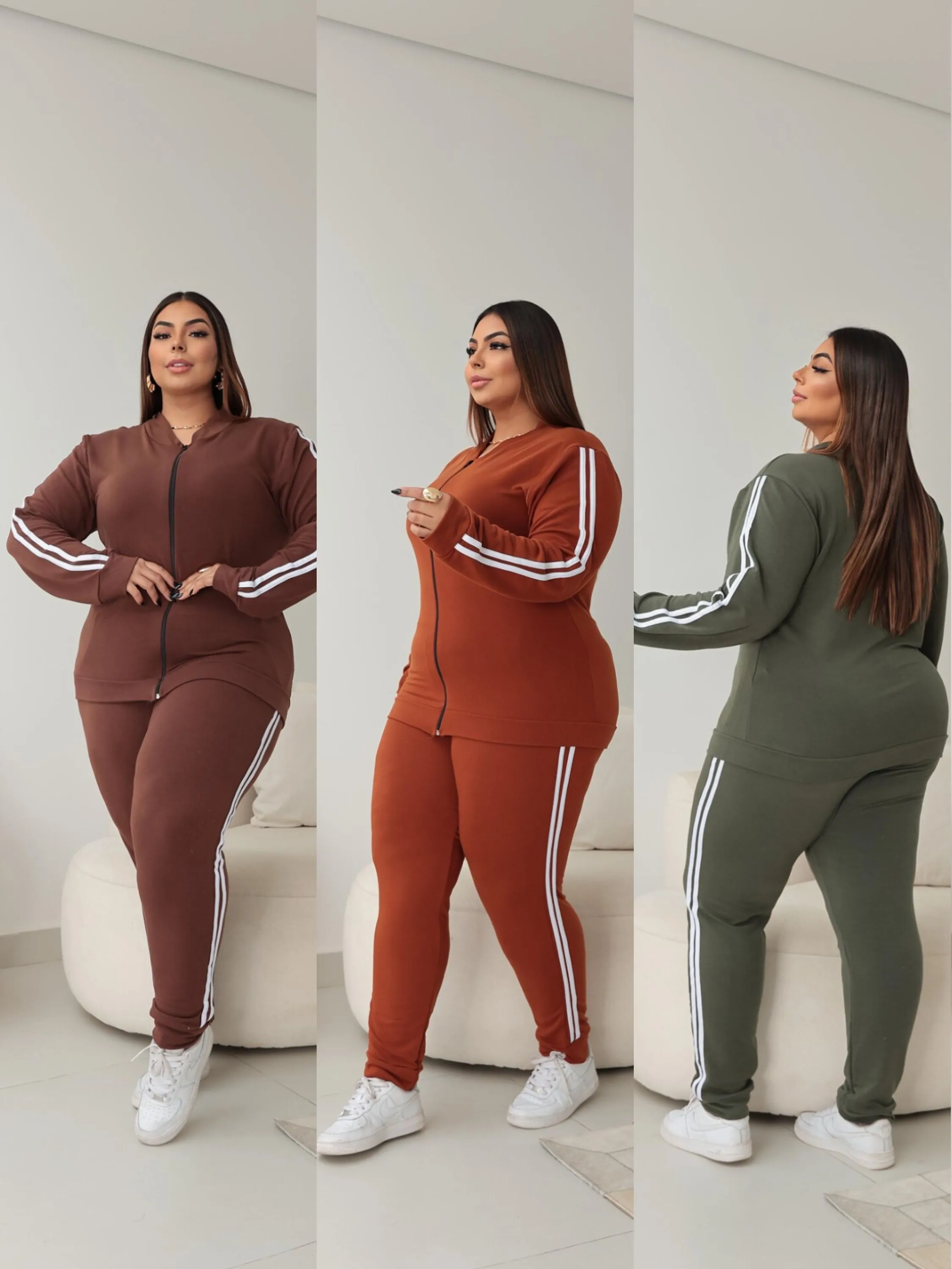 Conjunto moletinho plus size