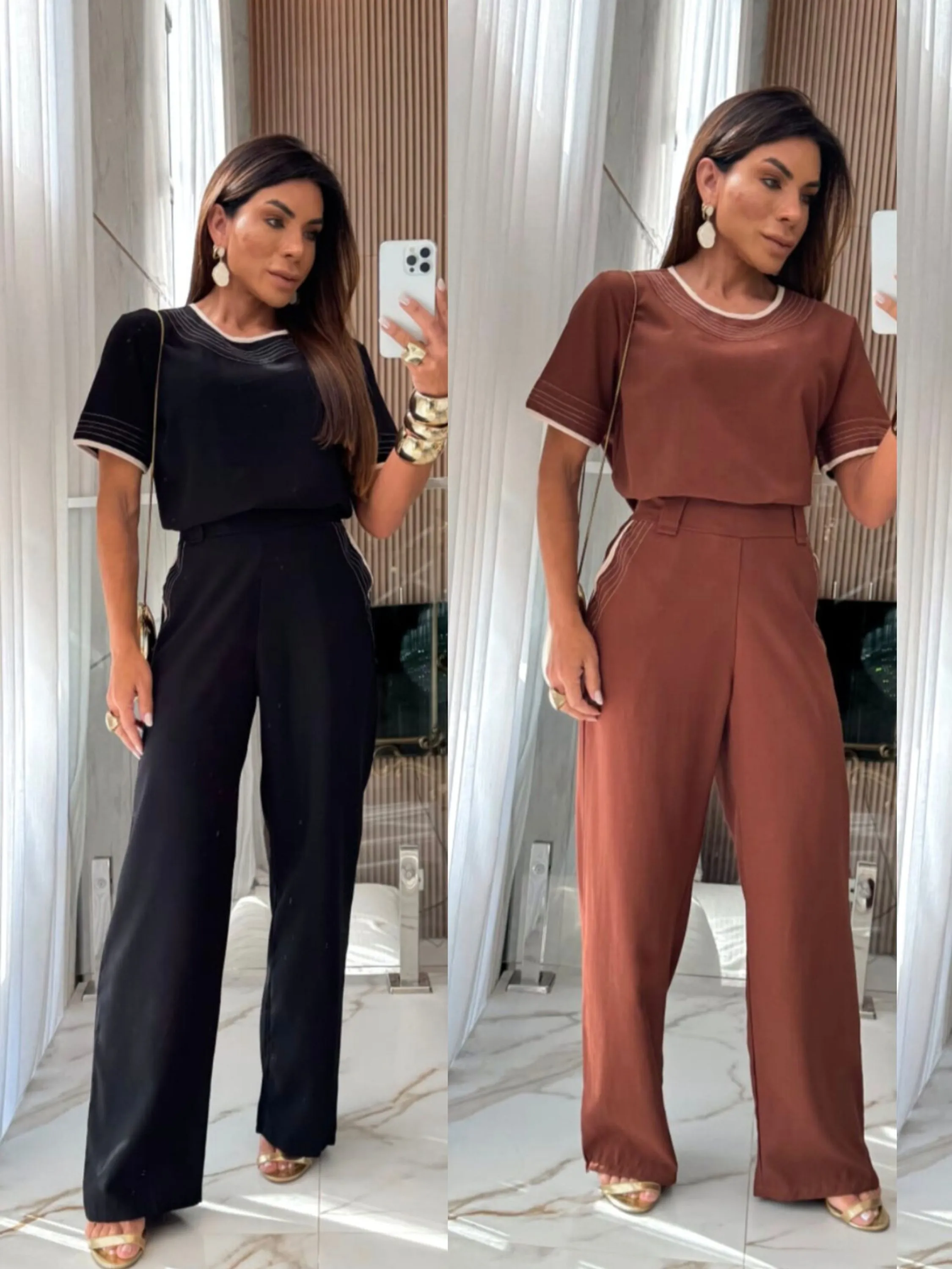 Conjunto calça e blusa