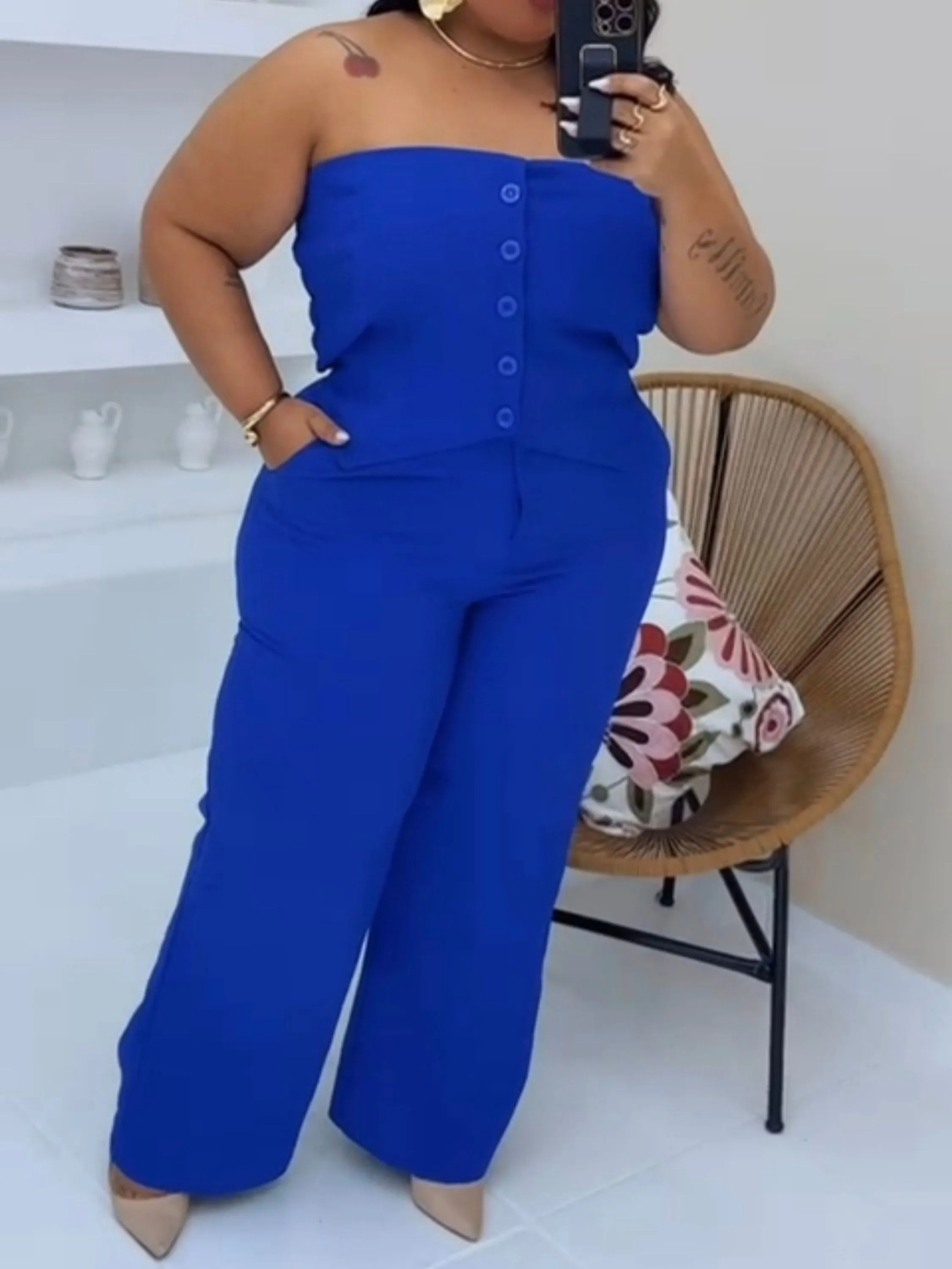 Conjunto alfaiataria plus size