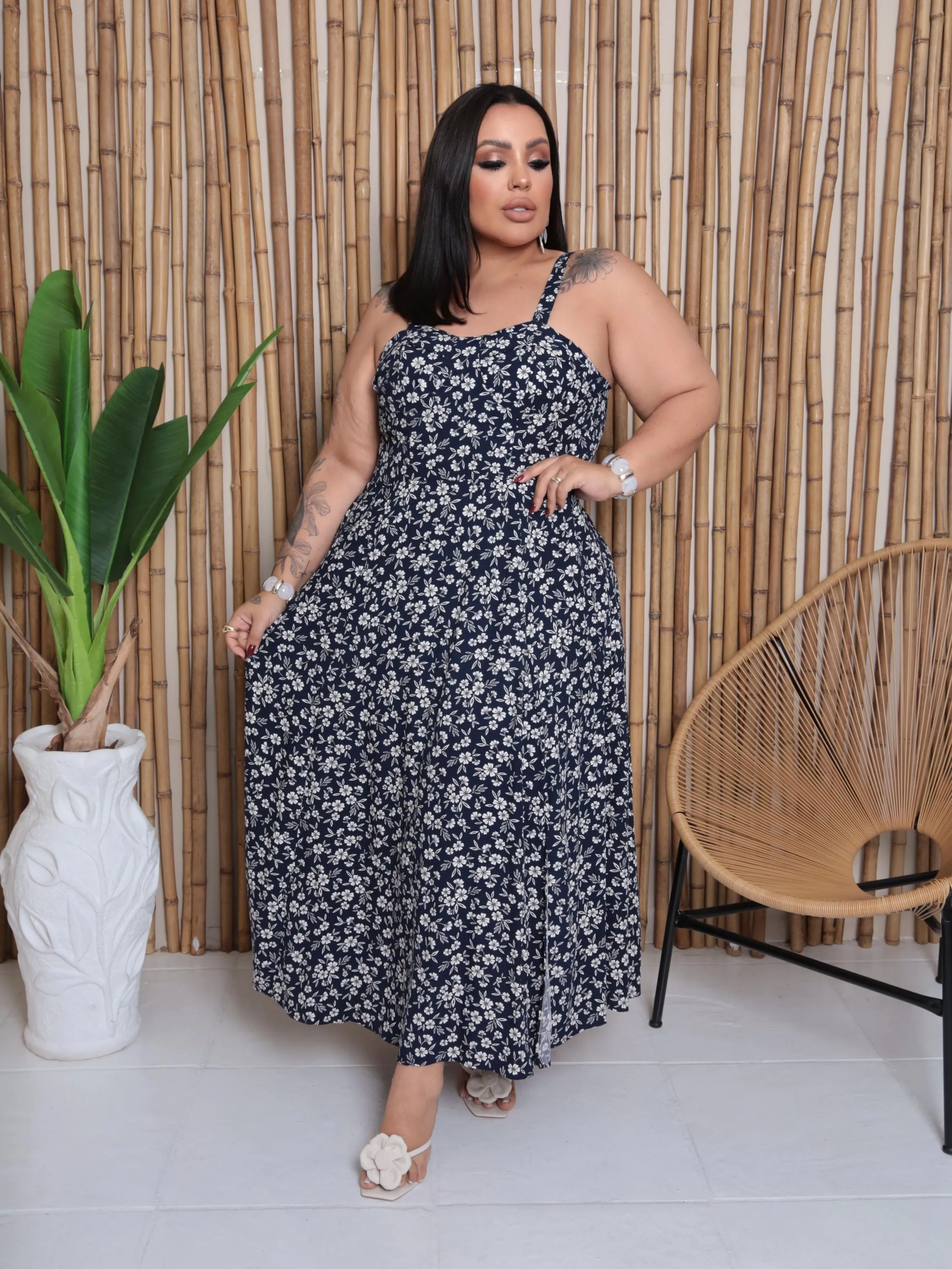 Vestido alca plus size