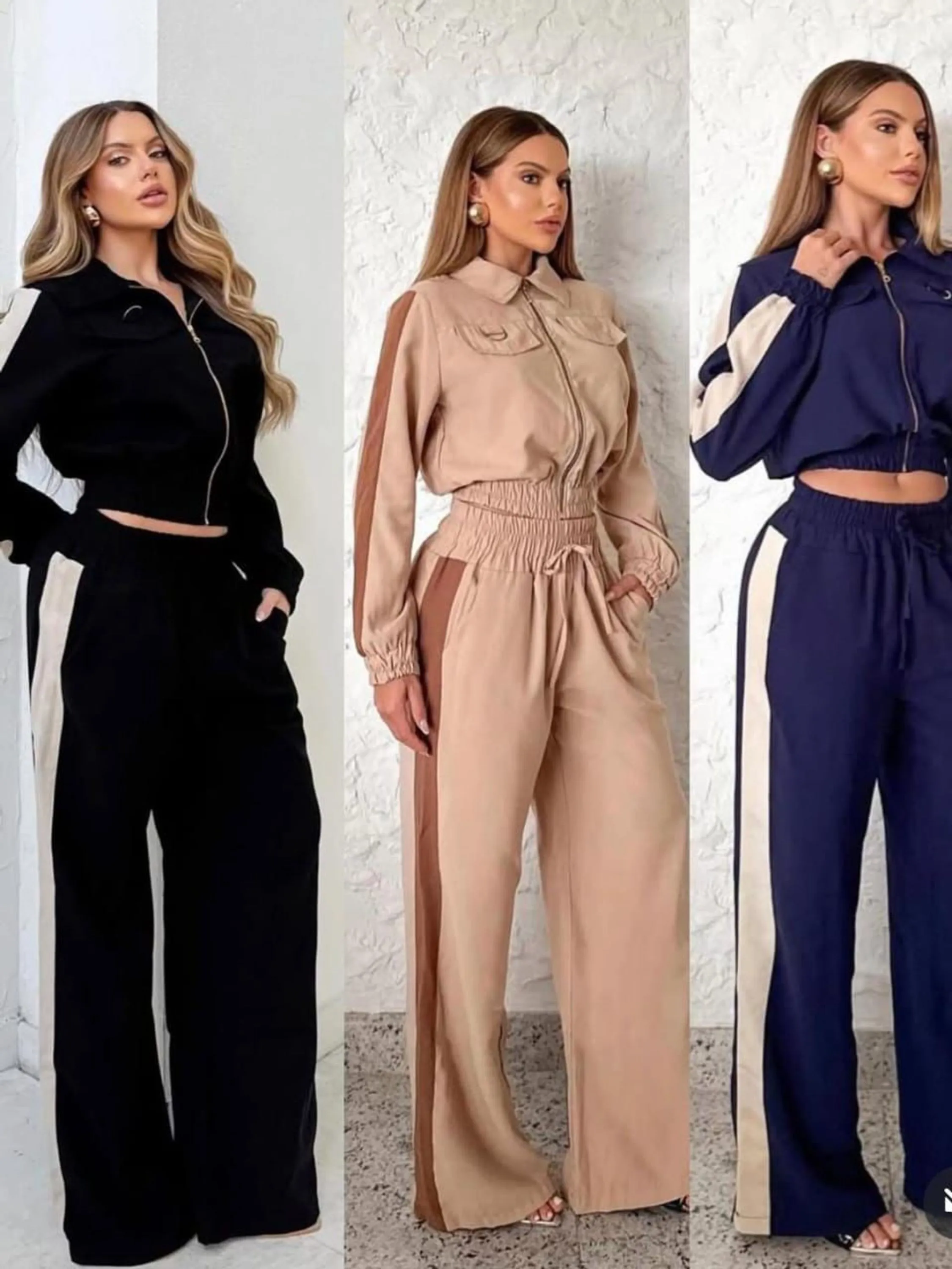 Conjunto calça e blusa manga longa