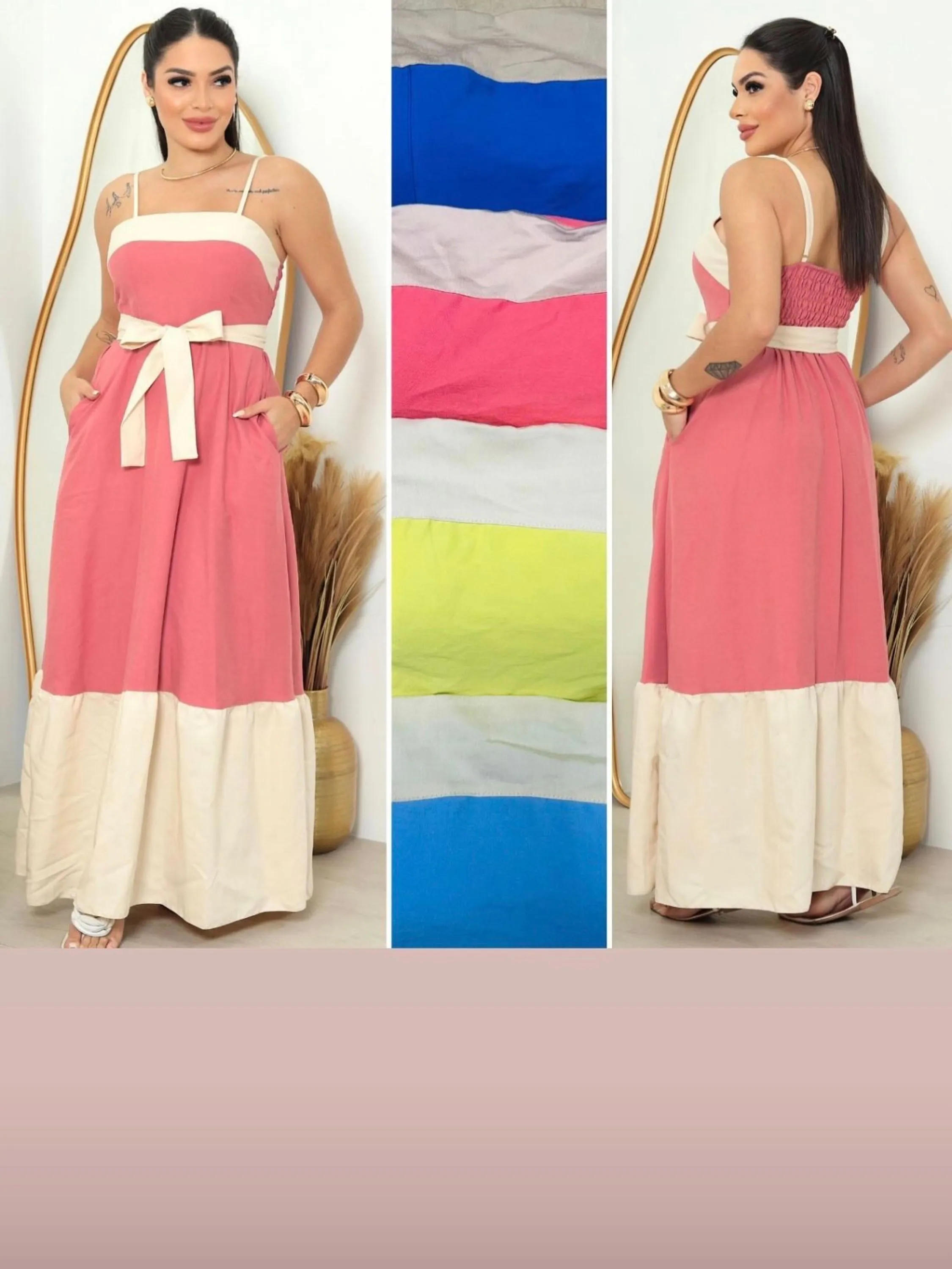 Vestido bicolor