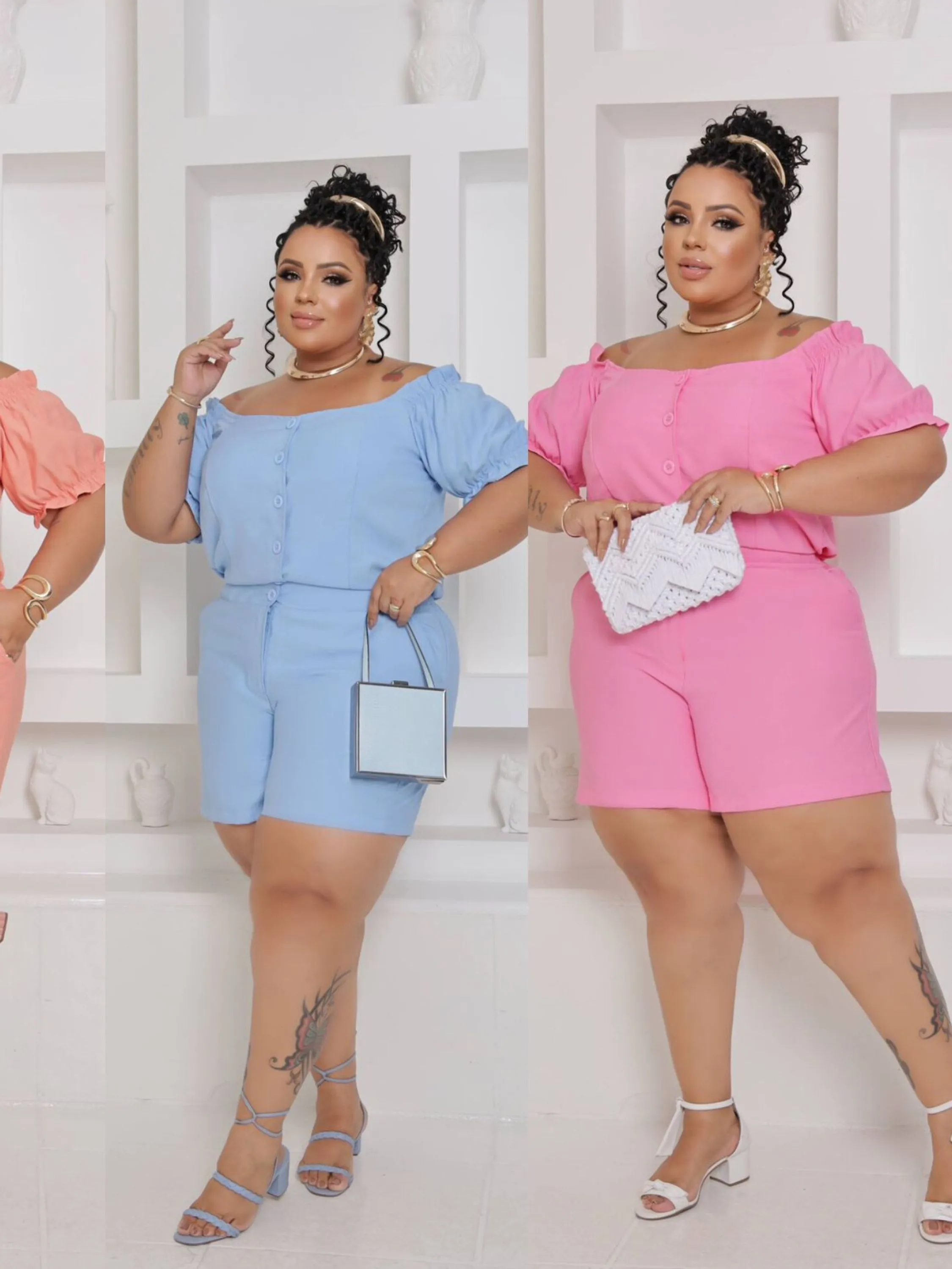 Conjunto Plus size em varias opções de cores