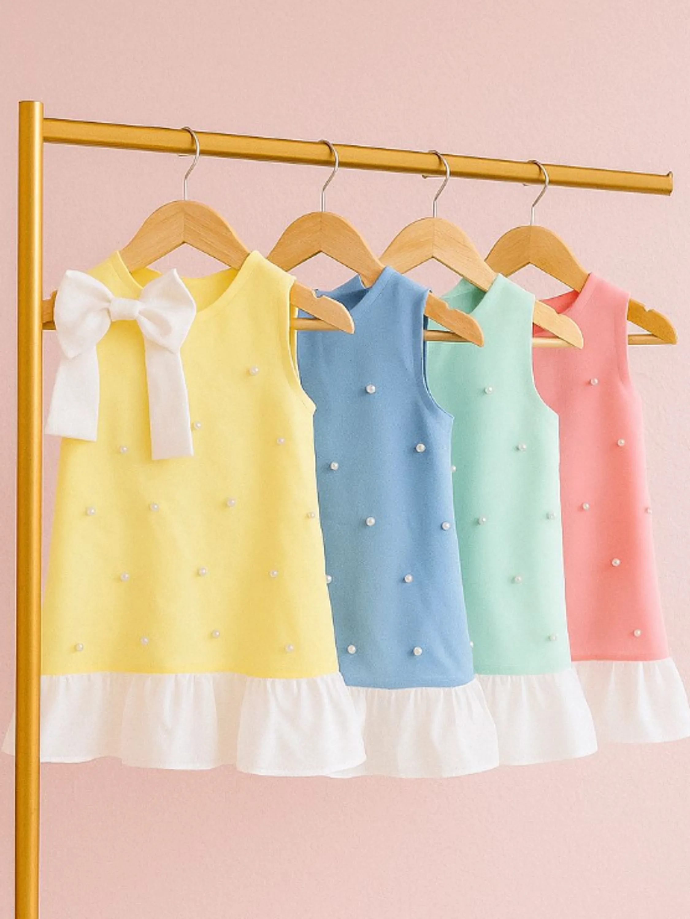 Vestido feminino infantil com pérola (13)