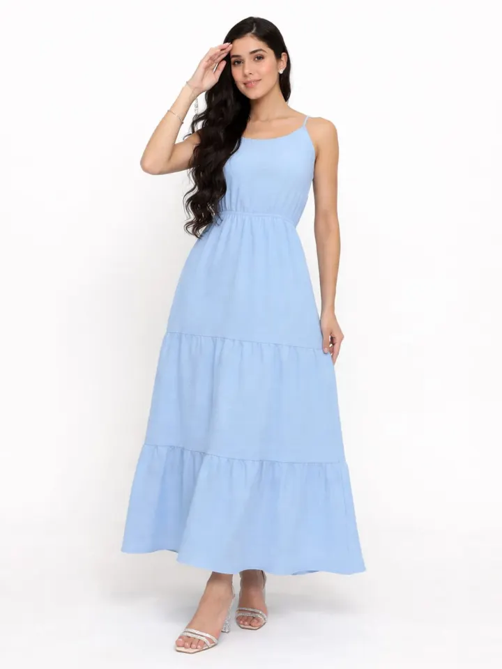 Vestido longo juvenil 3 Marias de alça (O)
