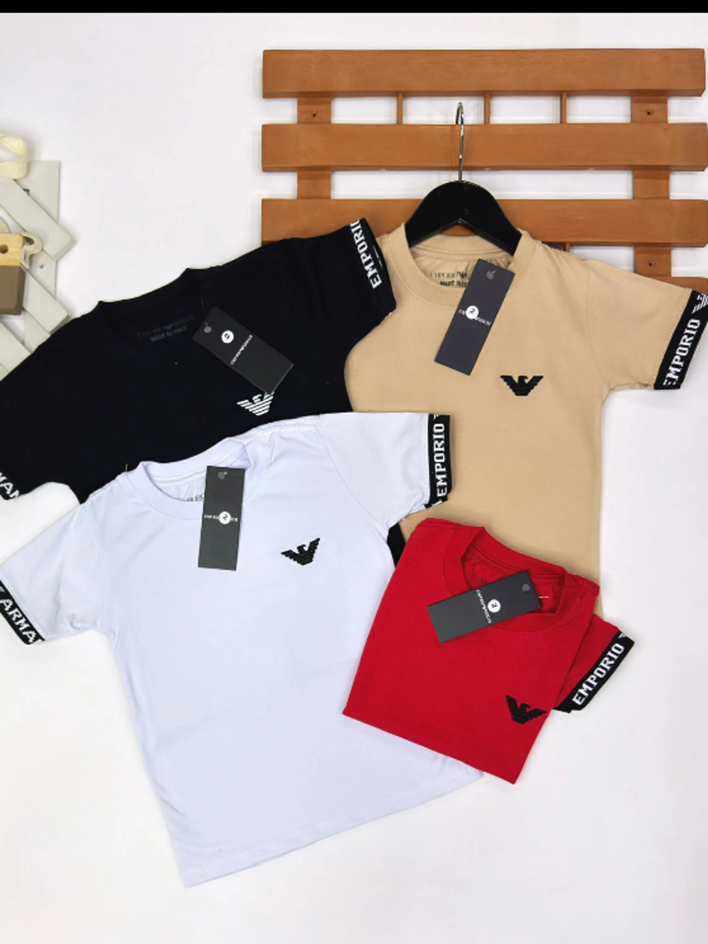 Camiseta masculina de elastano infantil e juvenil