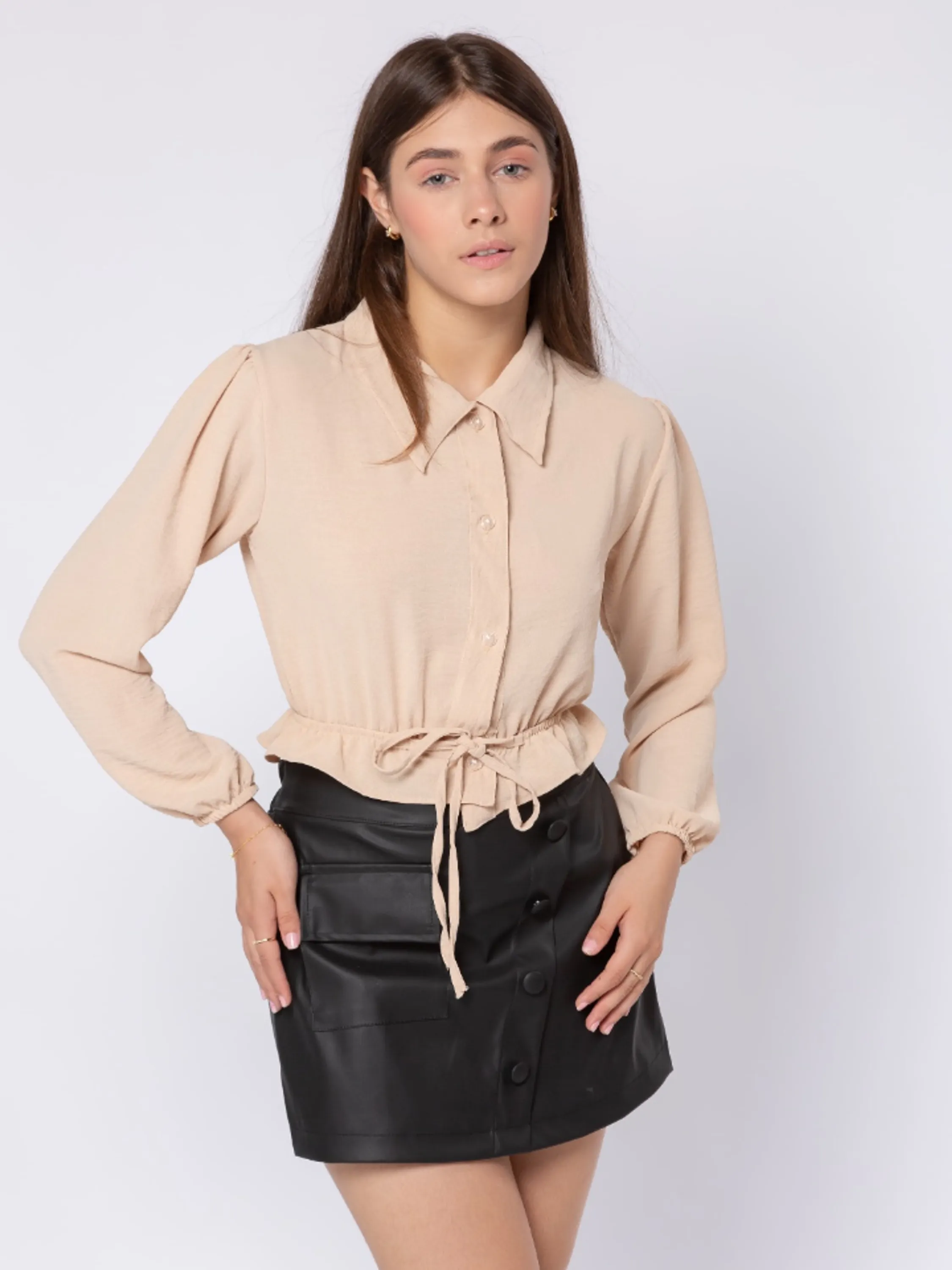 Cropped camisa social Duna juvenil (K)