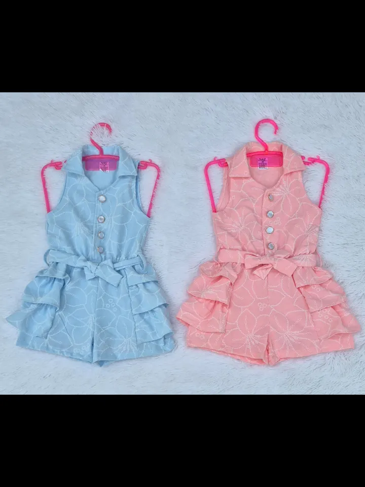 Macaquinho regata infantil com babadinho (azul)