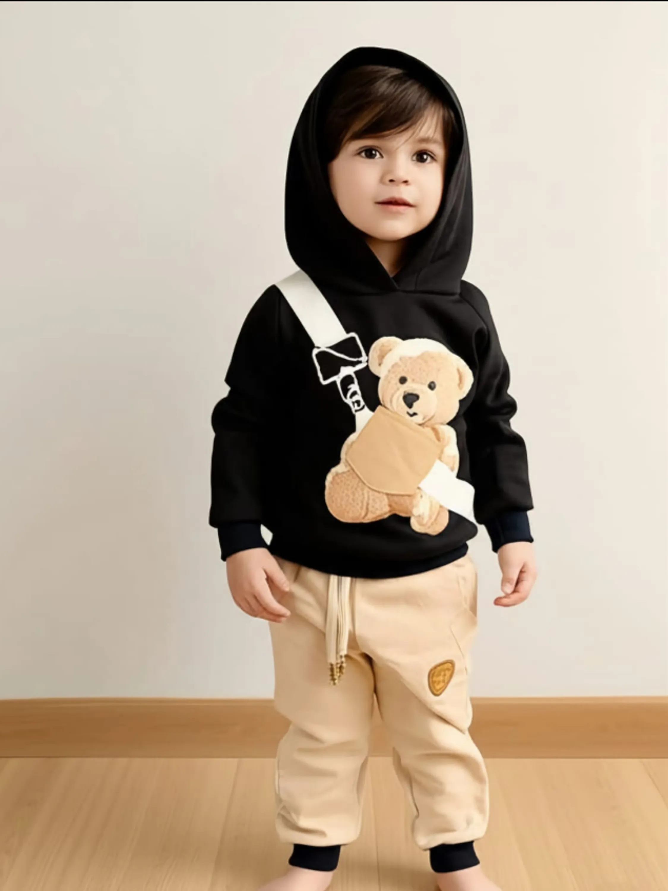 Conjunto moletom flanelado infantil masculino