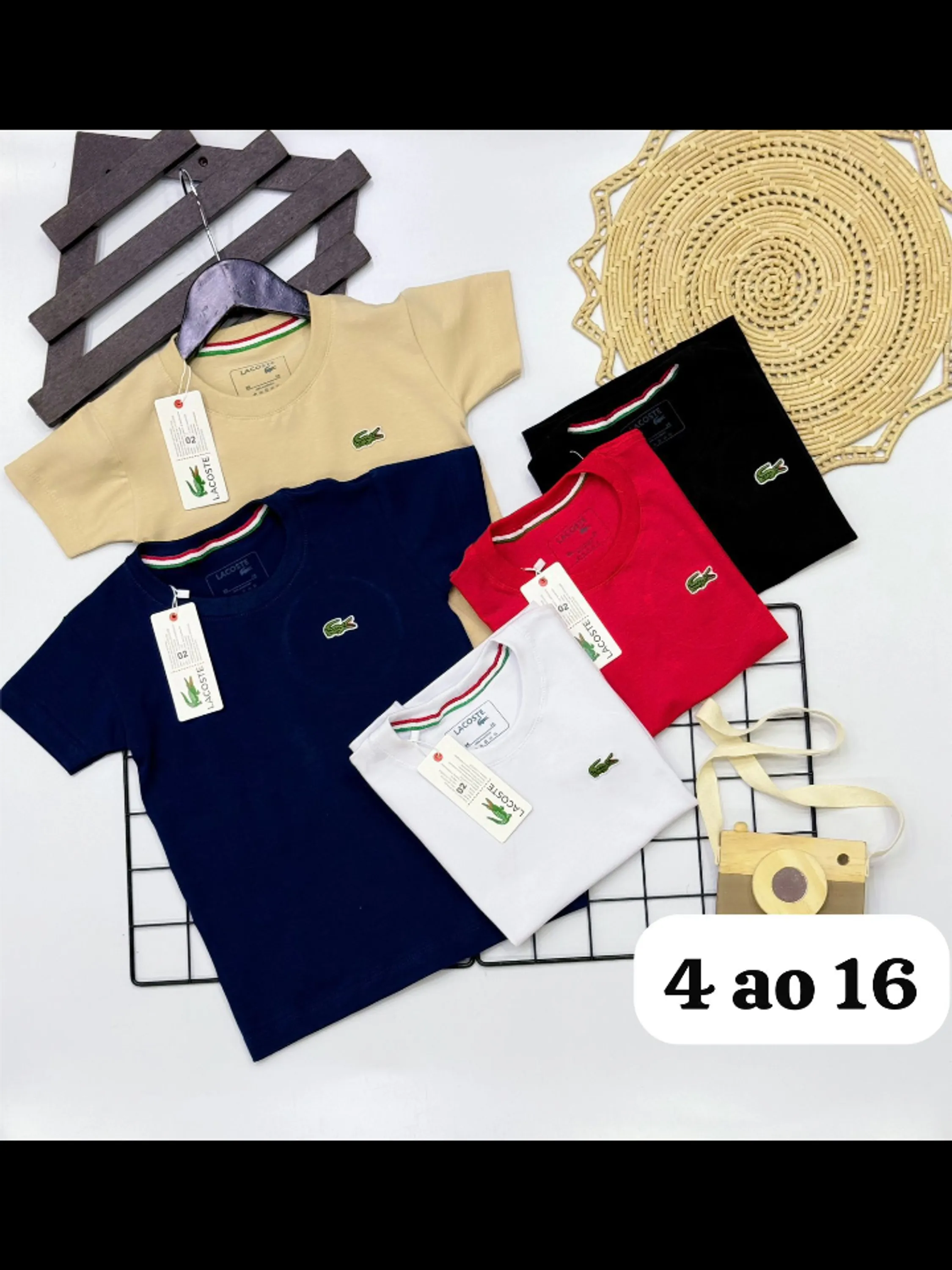 Camiseta masculina infantil e juvenil 1 linha