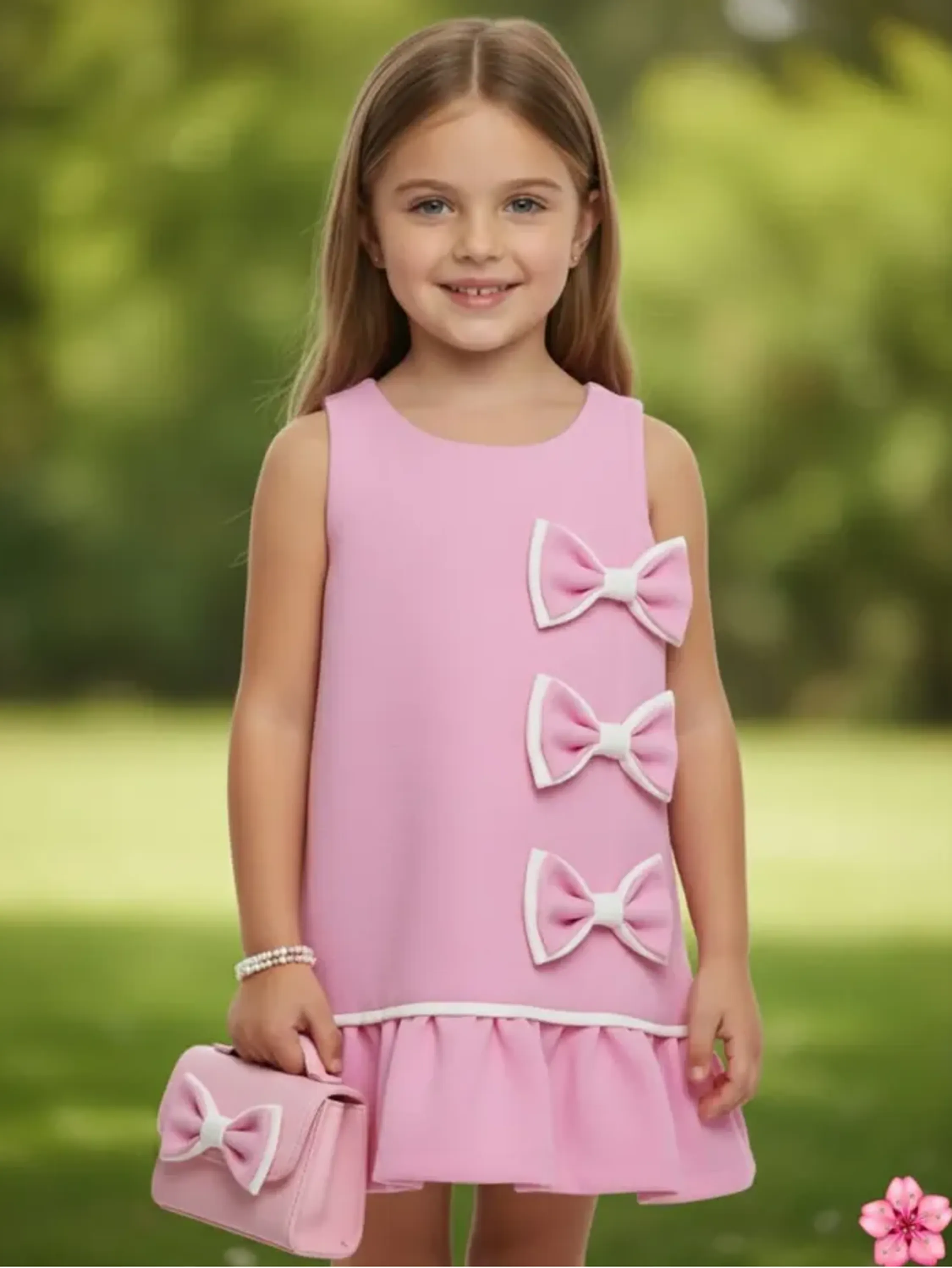 Vestido laço infantil