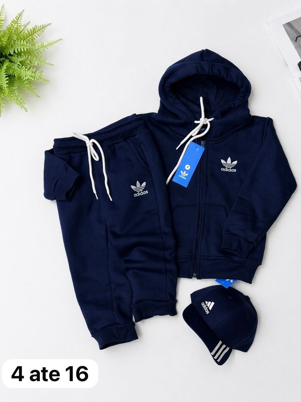 Conjunto moletom flanelado 2 cabos 2 linha