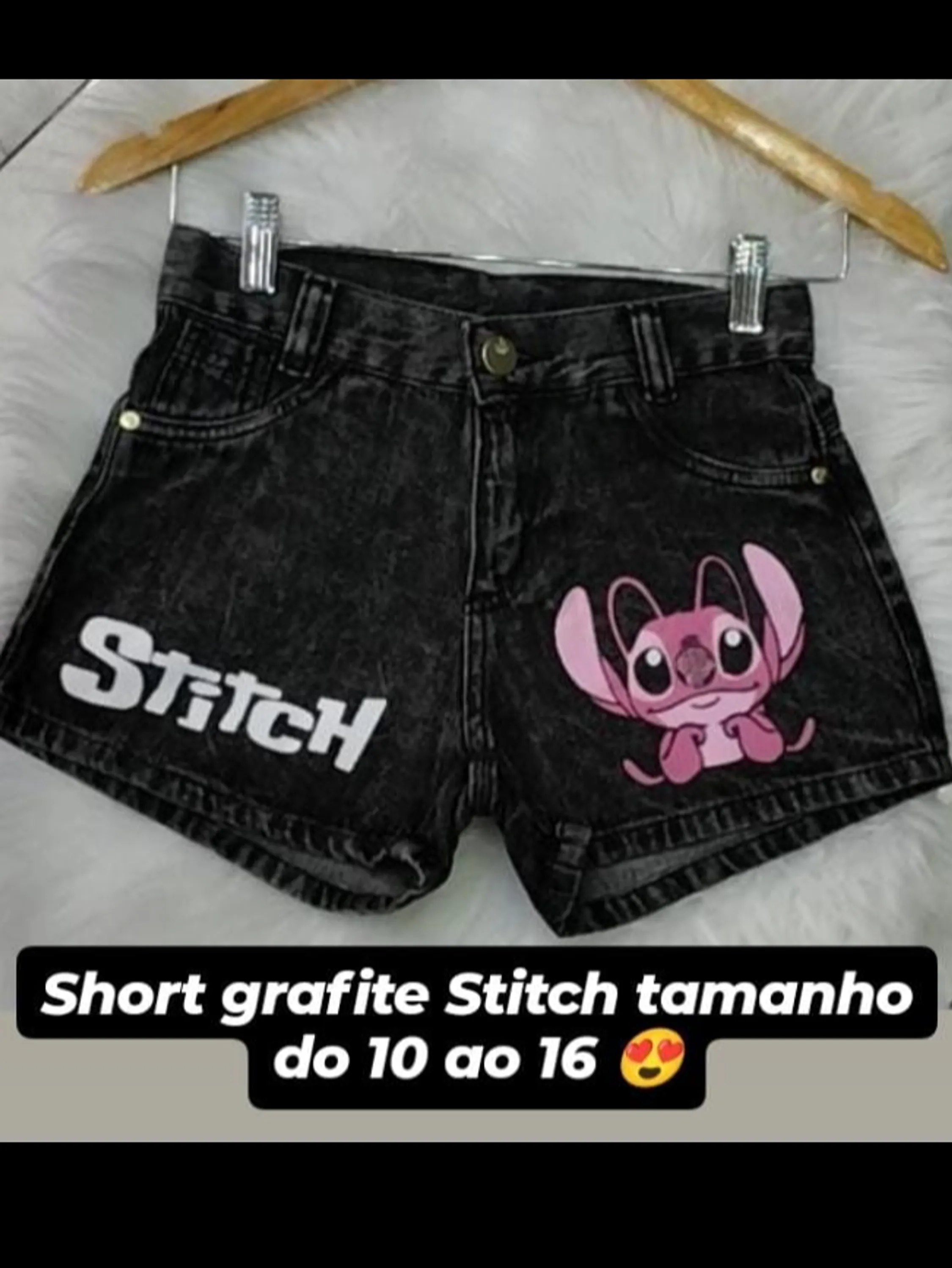 Shorts jeans  feminino juvenil
