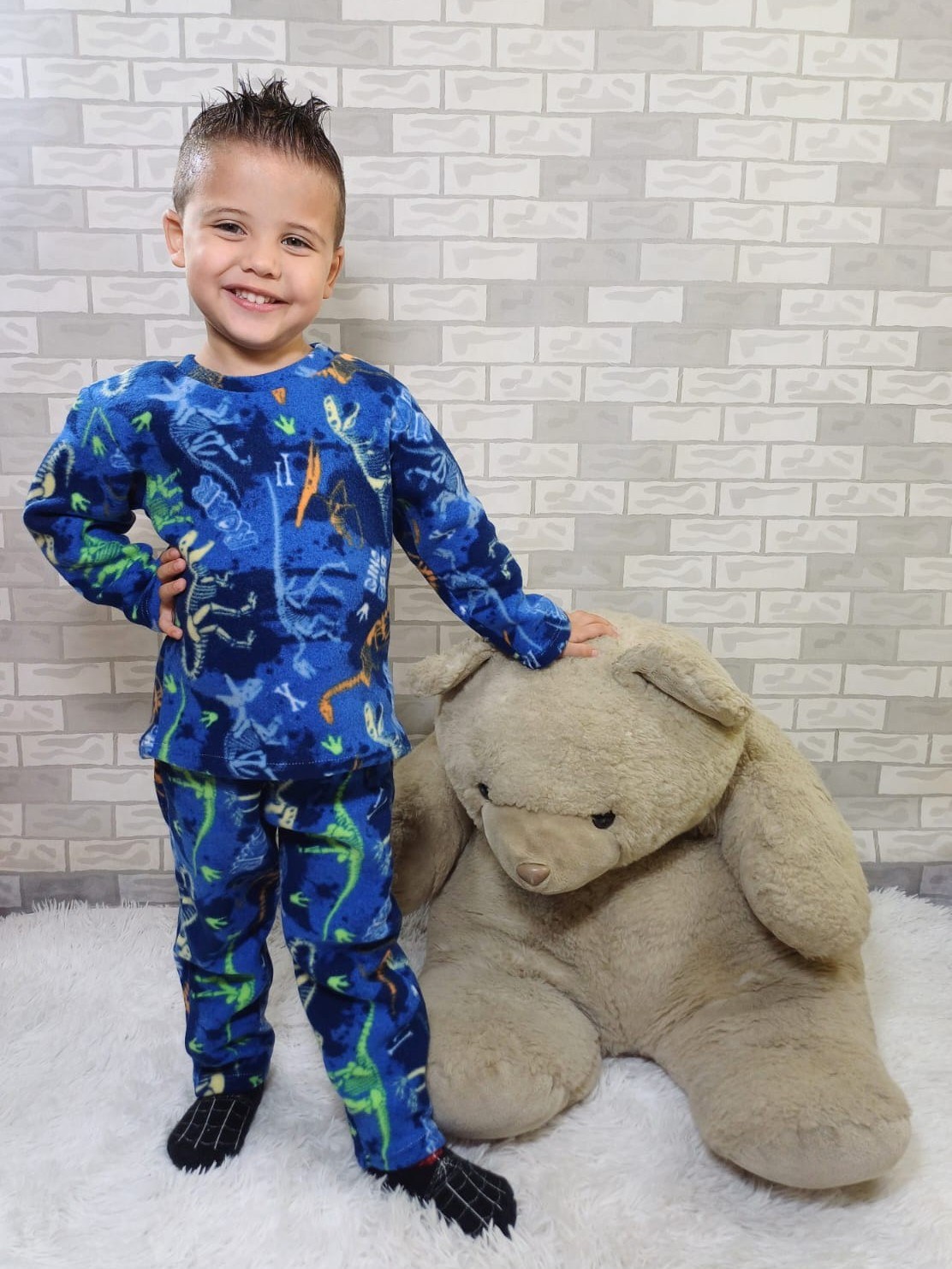 Conjunto Pijama menino estampas variadas