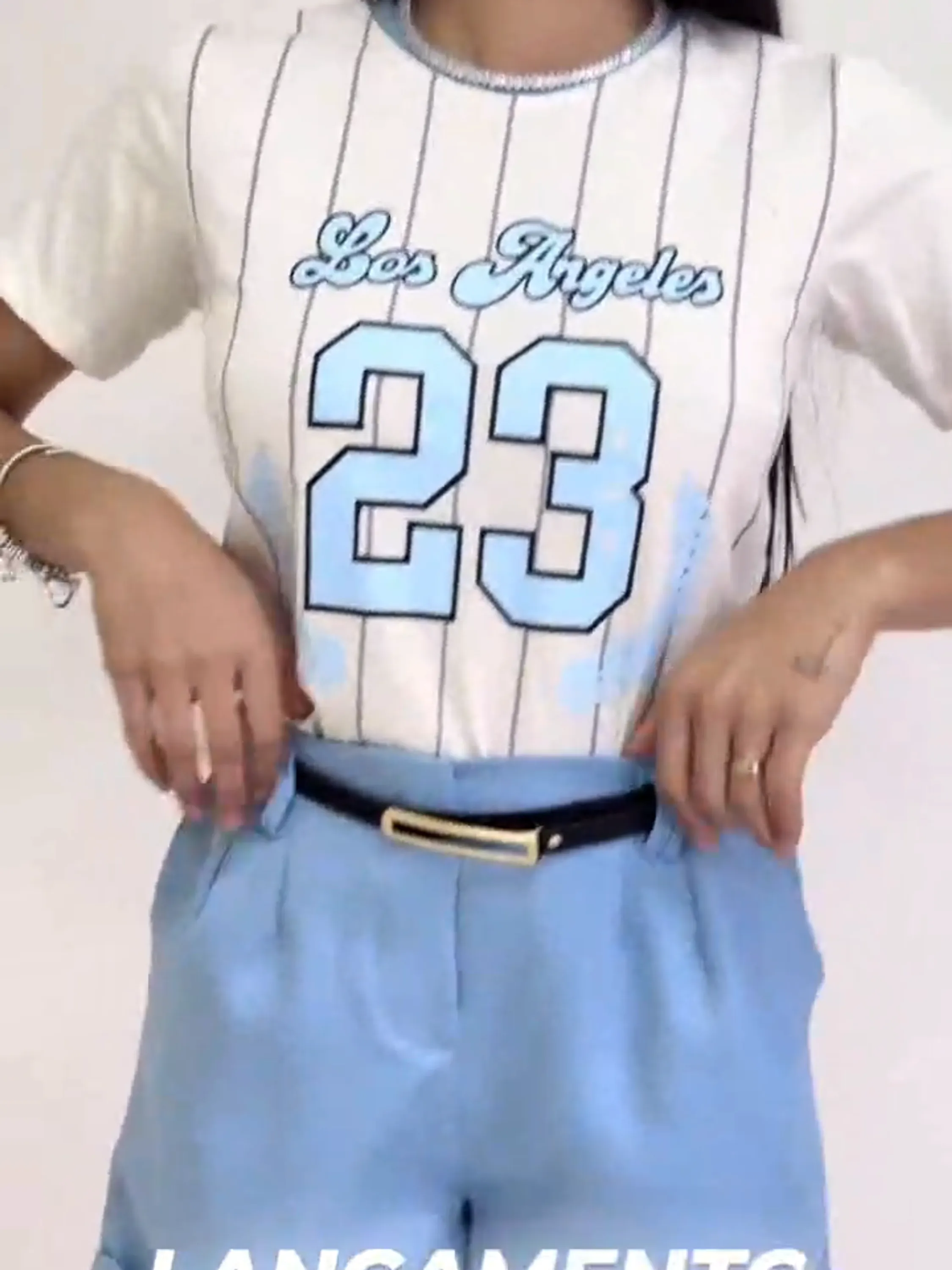 T-shirt Los Angeles feminina juvenil (R)
