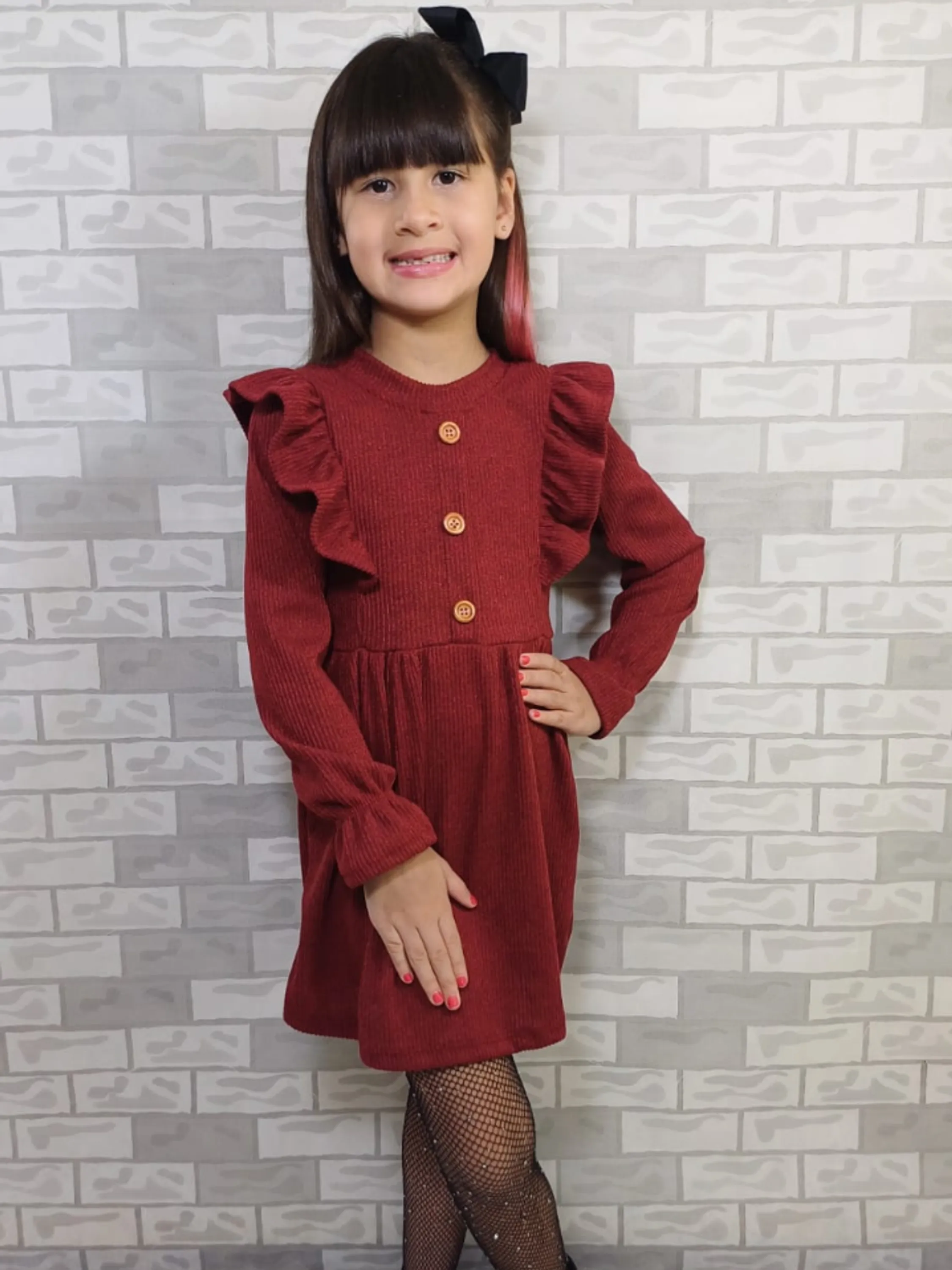 Vestido infantil tecido Lanzinha