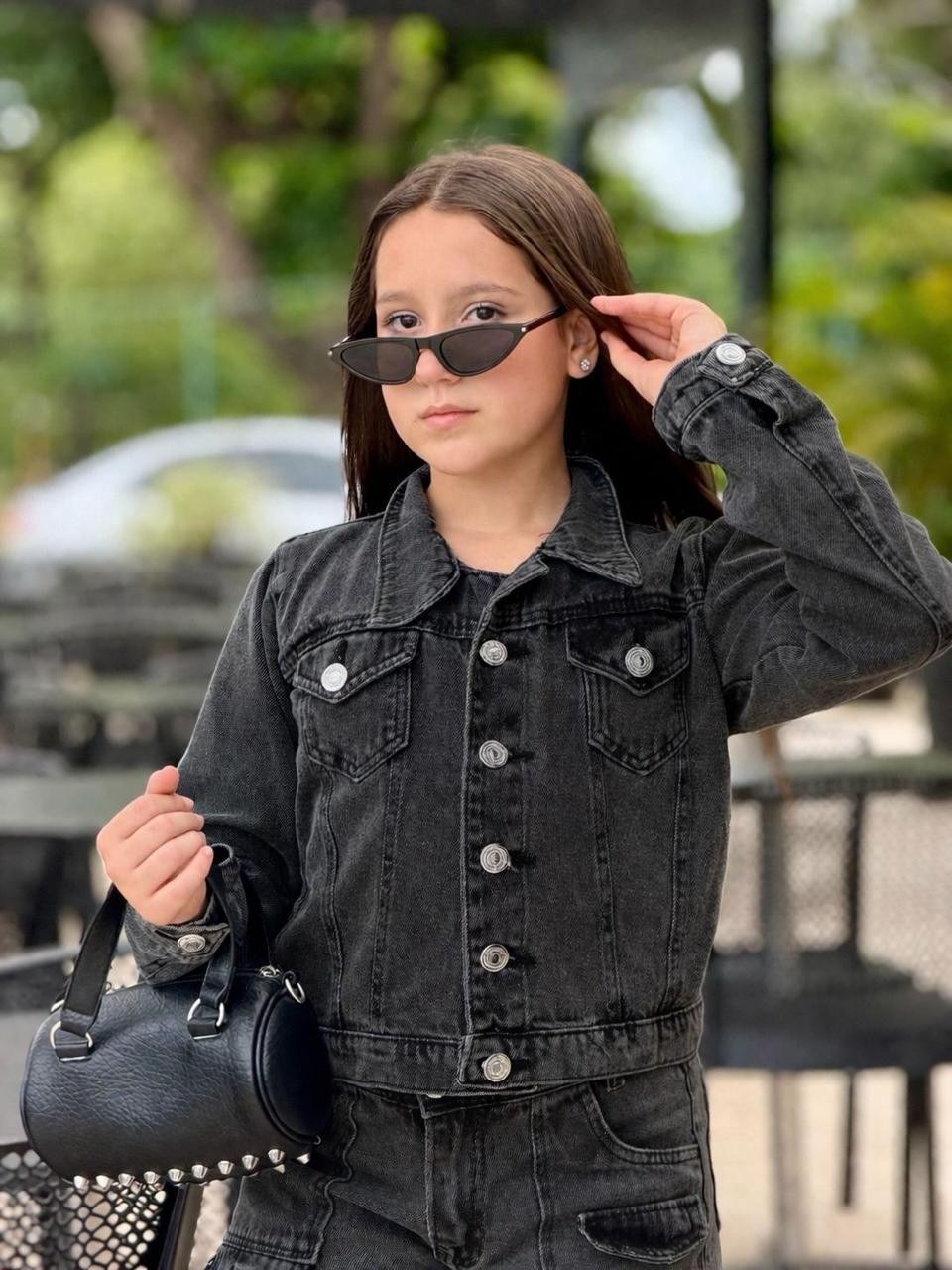 Jaqueta jeans Black juvenil unissex