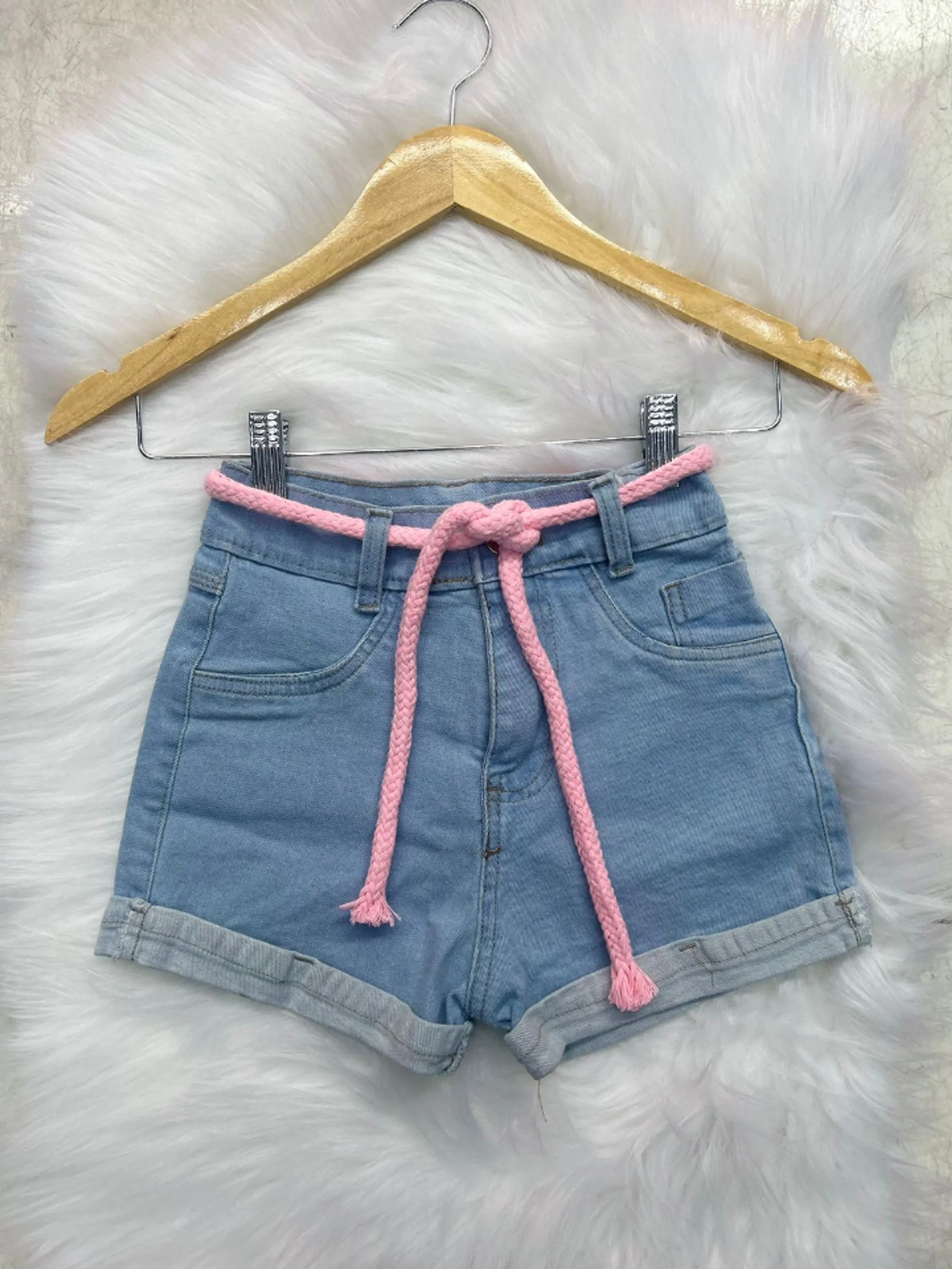 Shorts jeans infantil e juvenil (D)