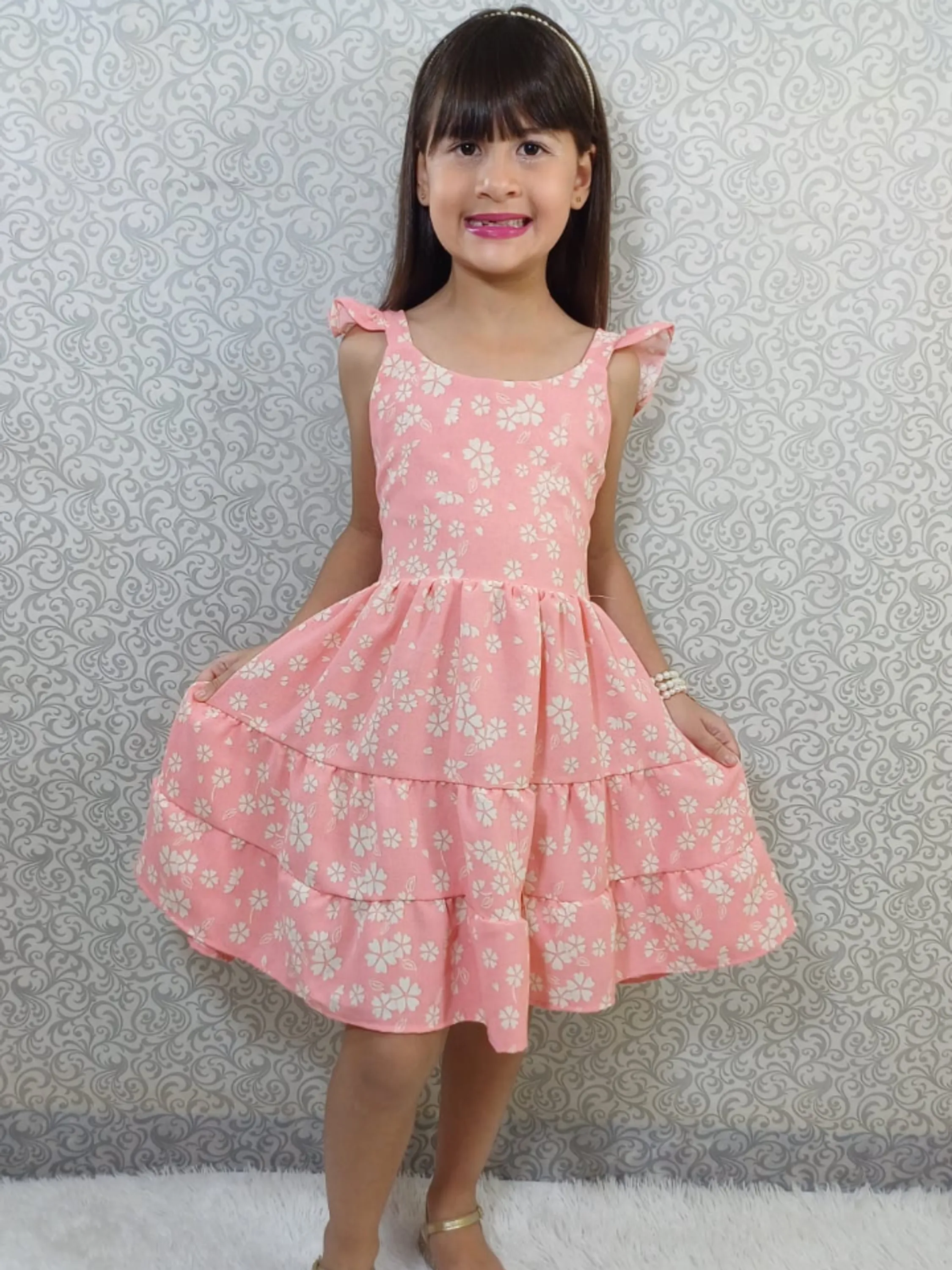 Vestido infantil estampado (Má)