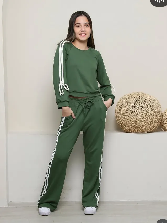 Conjunto feminino juvenil tecido moletinho