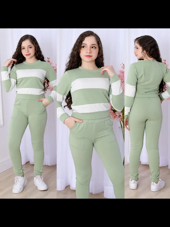 Conjunto feminino juvenil moletinho (29)