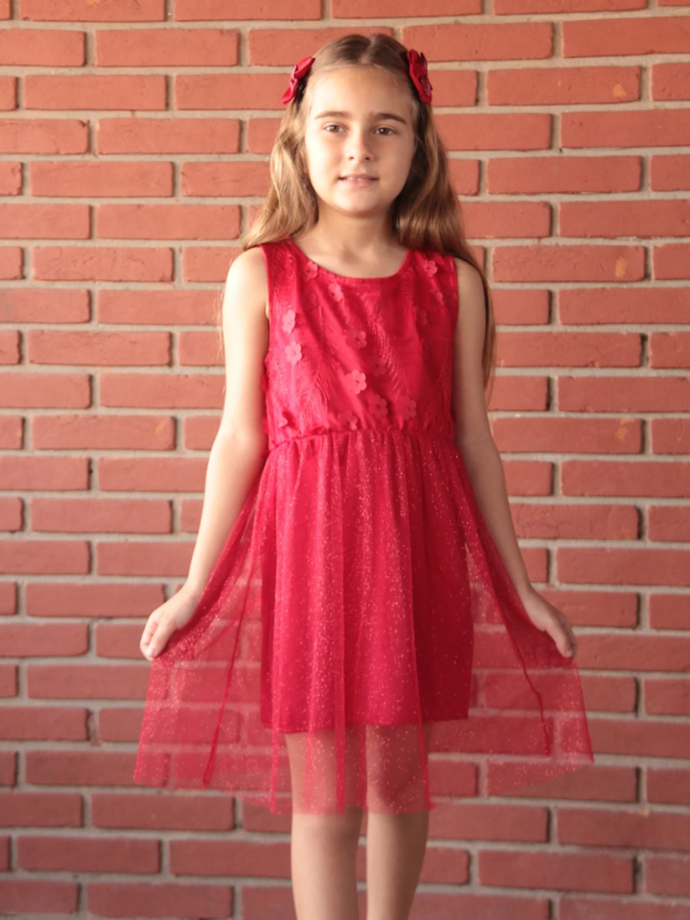 Vestido infantil tule