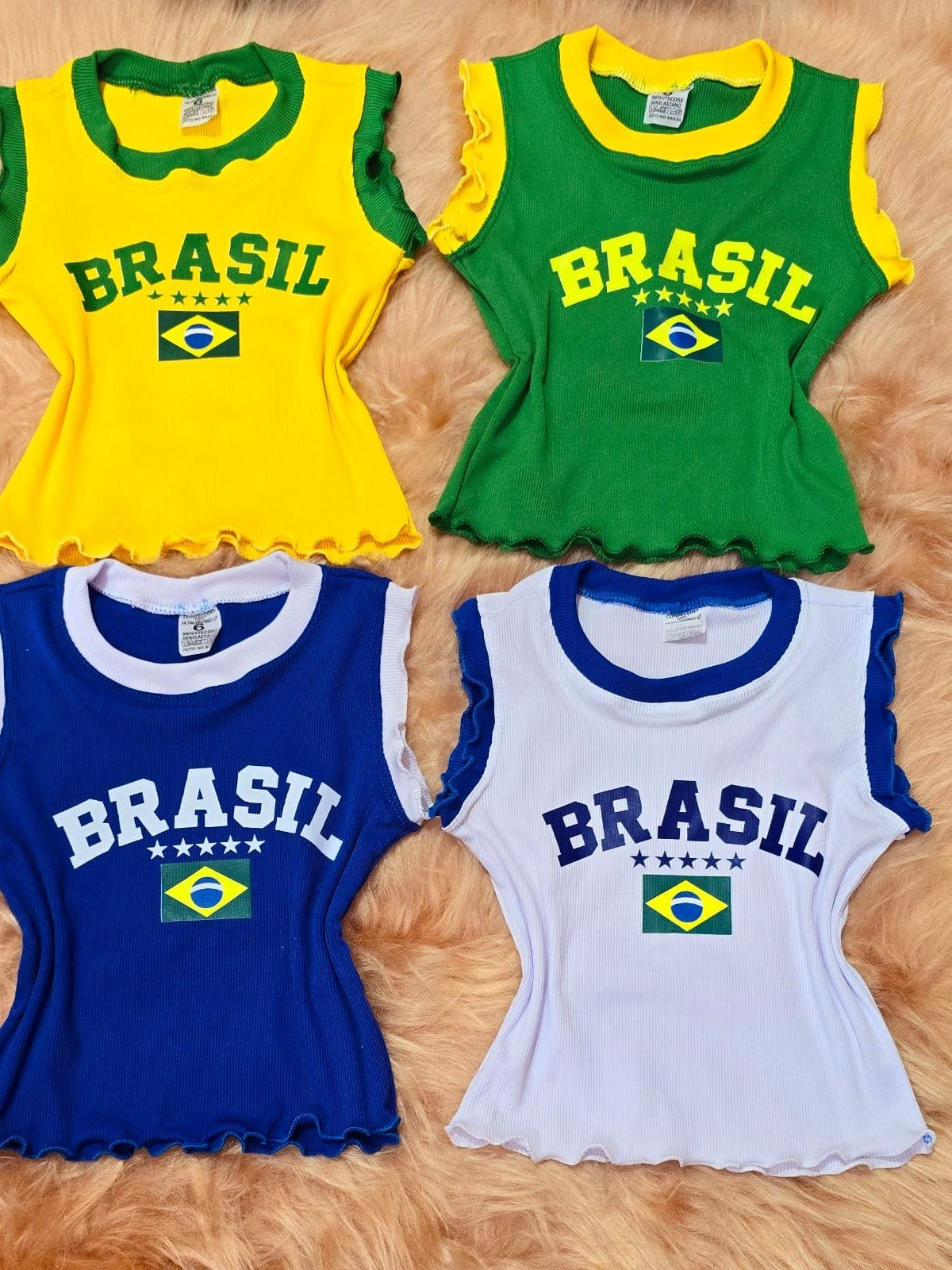 Blusinha regata infantil e juvenil do Brasil