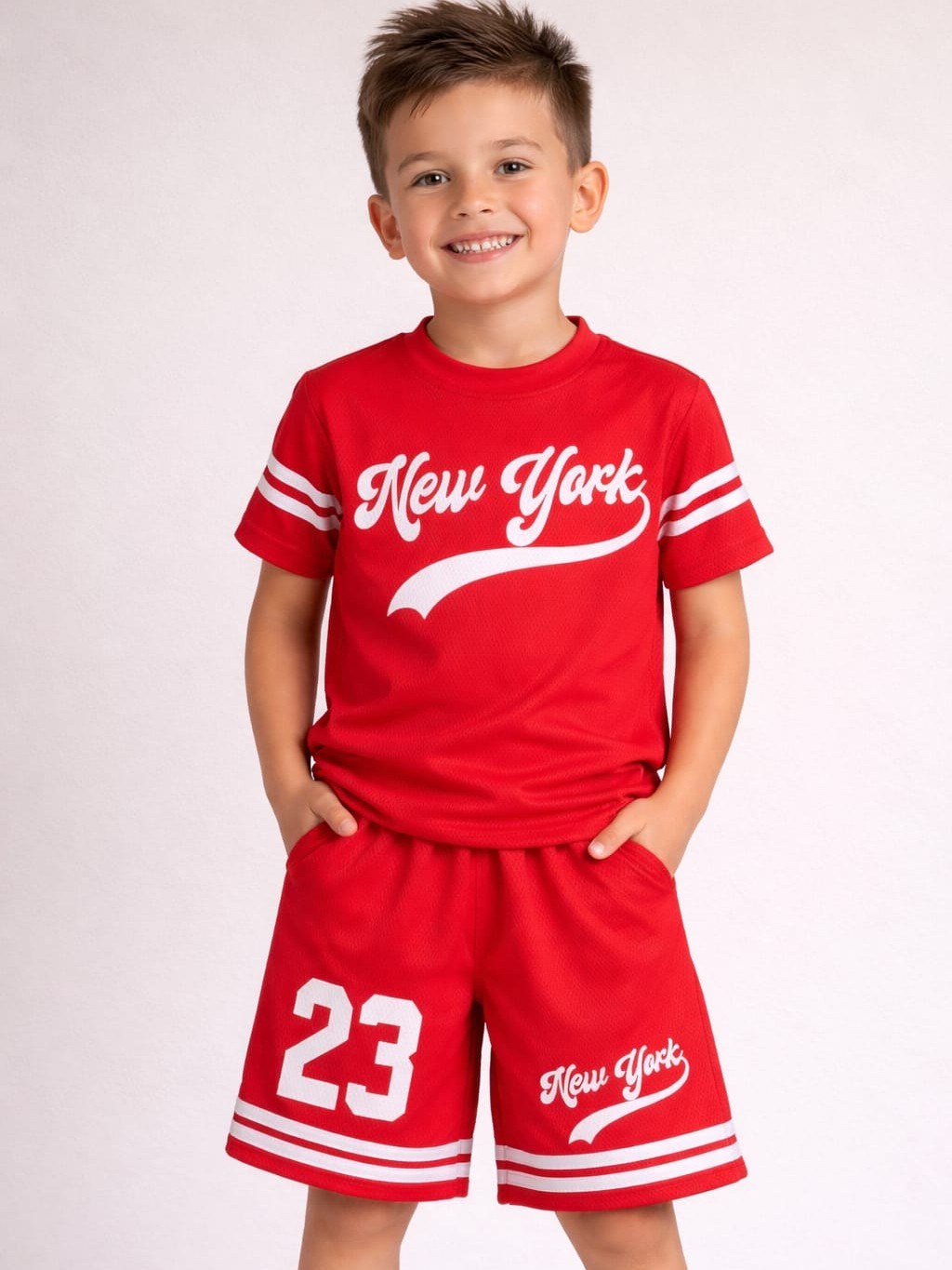Conjunto masculino infantil e juvenil