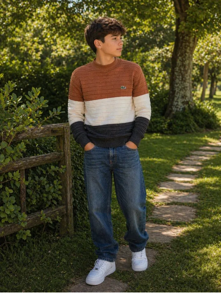 Blusa suéter masculino juvenil